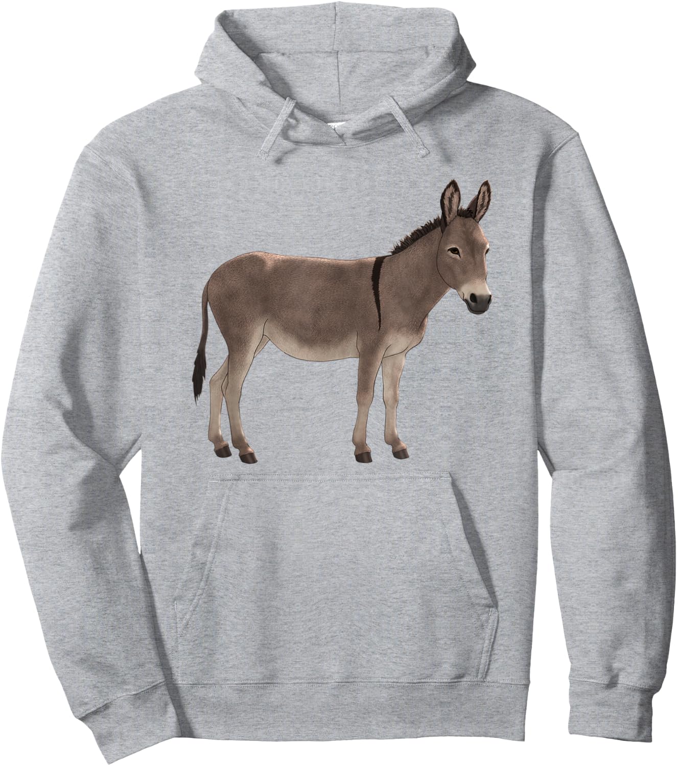 Cute Gray Donkey Wild Burro Animal Nature Lovers Gift Hoodie - Hoodie | Ash