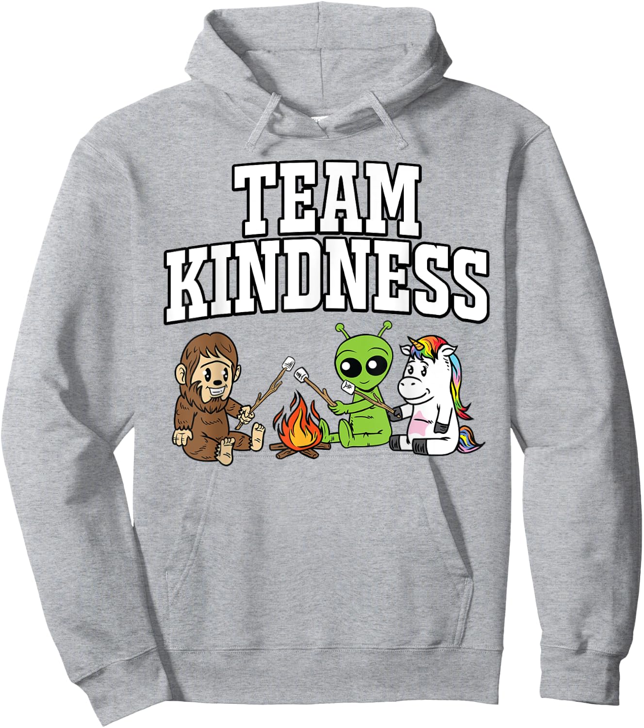 Team Kindness Shirt - Alien Unicorn Teacher Gifts Women Kids Hoodie - Hoodie | Ash
