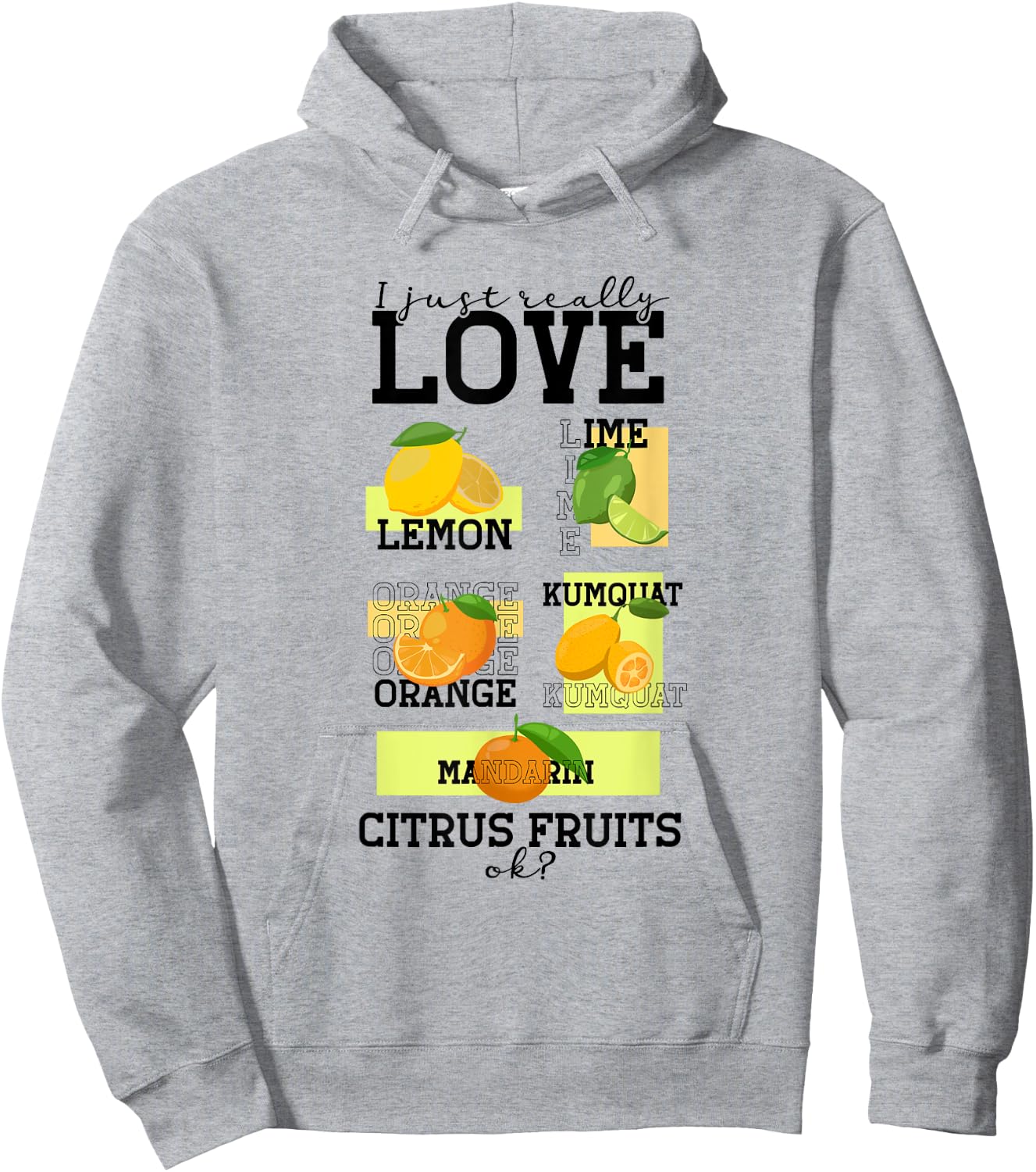 Citrus , white, S Hoodie - Hoodie | Ash