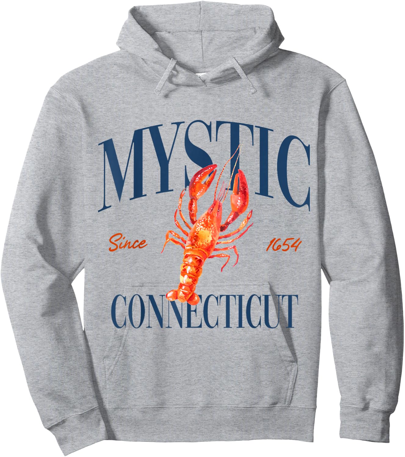 Mystic Connecticut Est. 1654 - Old Money, Retro, Classic Hoodie - Hoodie | Ash