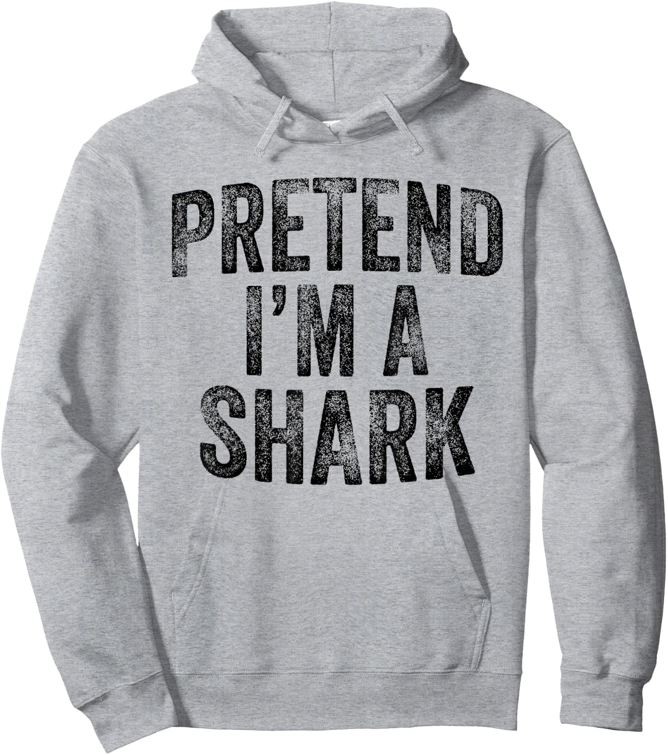 Pretend I'm A Shark Family Lazy Easy Halloween Party Costume Hoodie - Hoodie | Ash