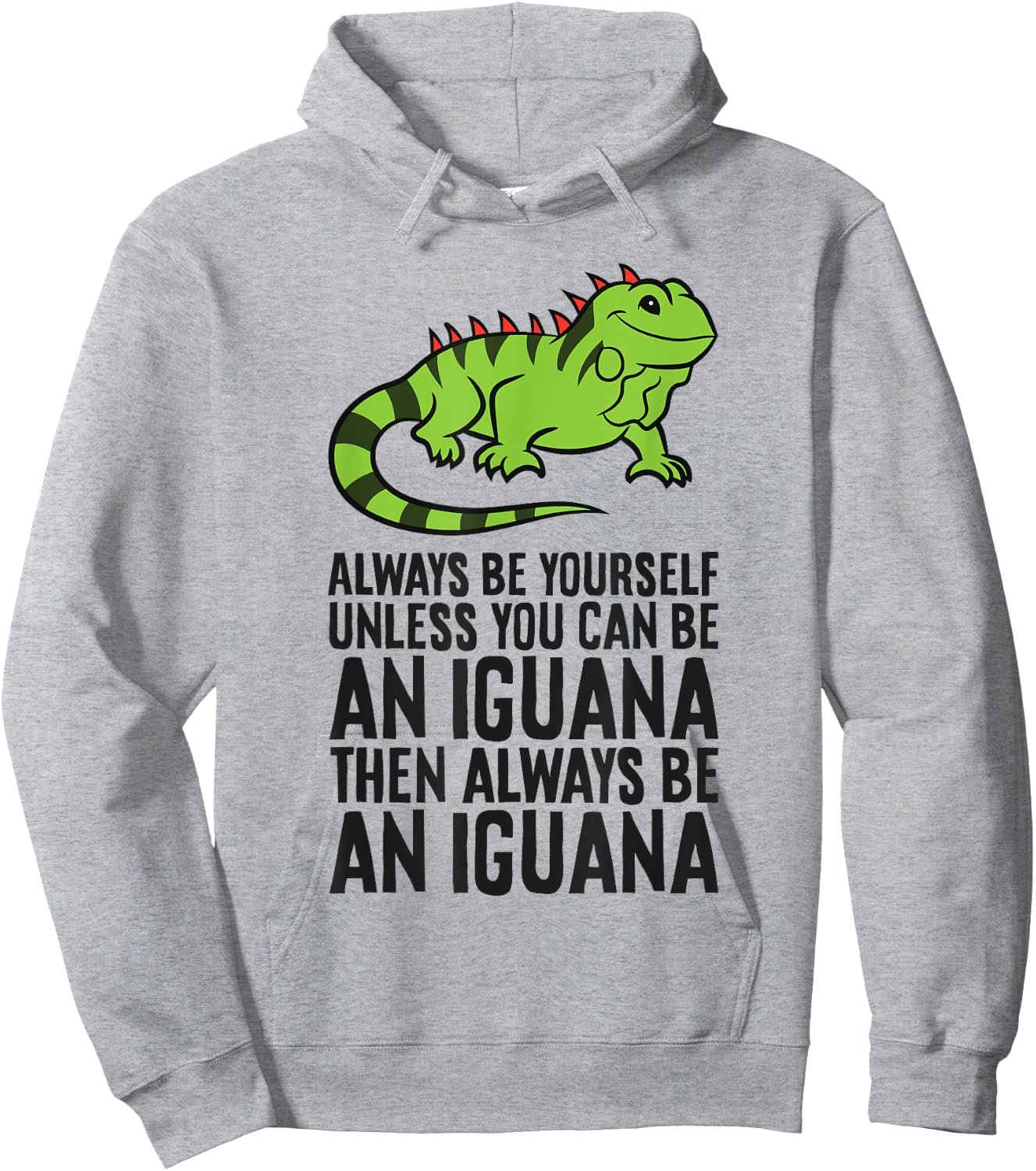 Always Be Yourself Unless You Can Be An Iguana Hoodie - Hoodie | Ash