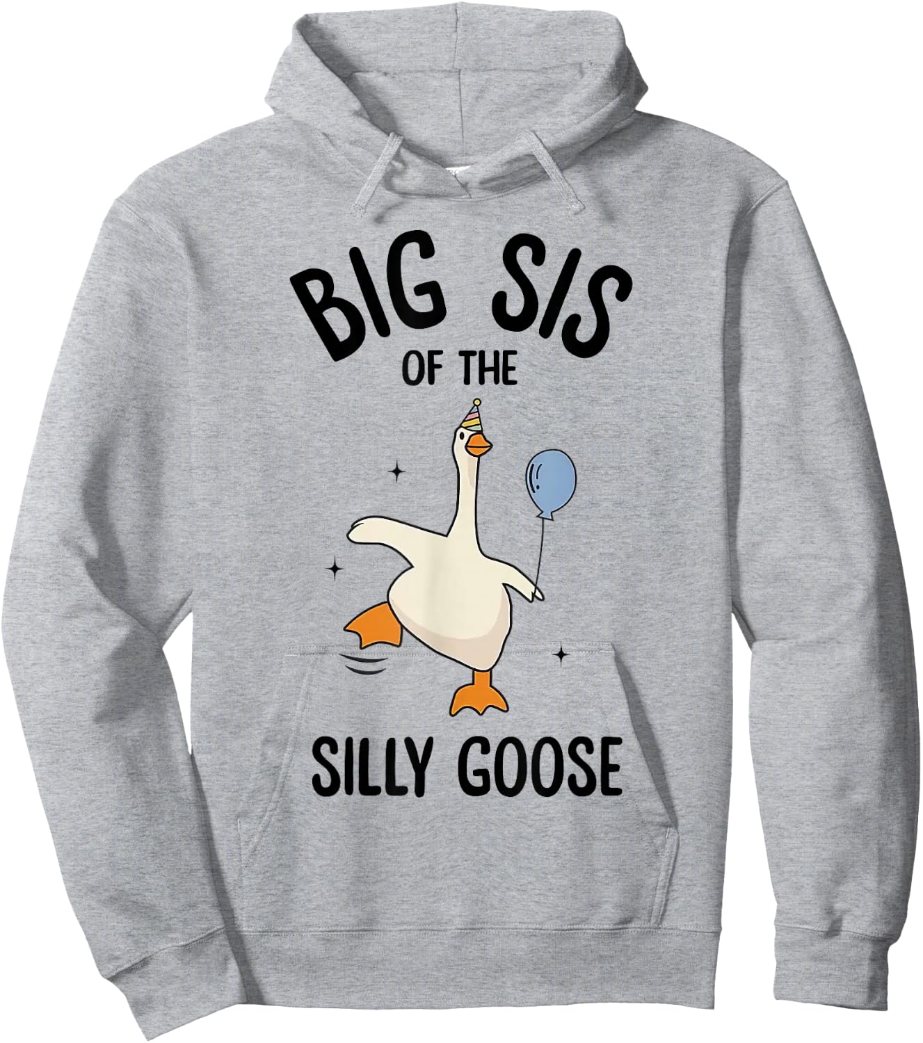Big Sis Of The Silly Goose First Birthday Family Matching Hoodie - Hoodie | Ash