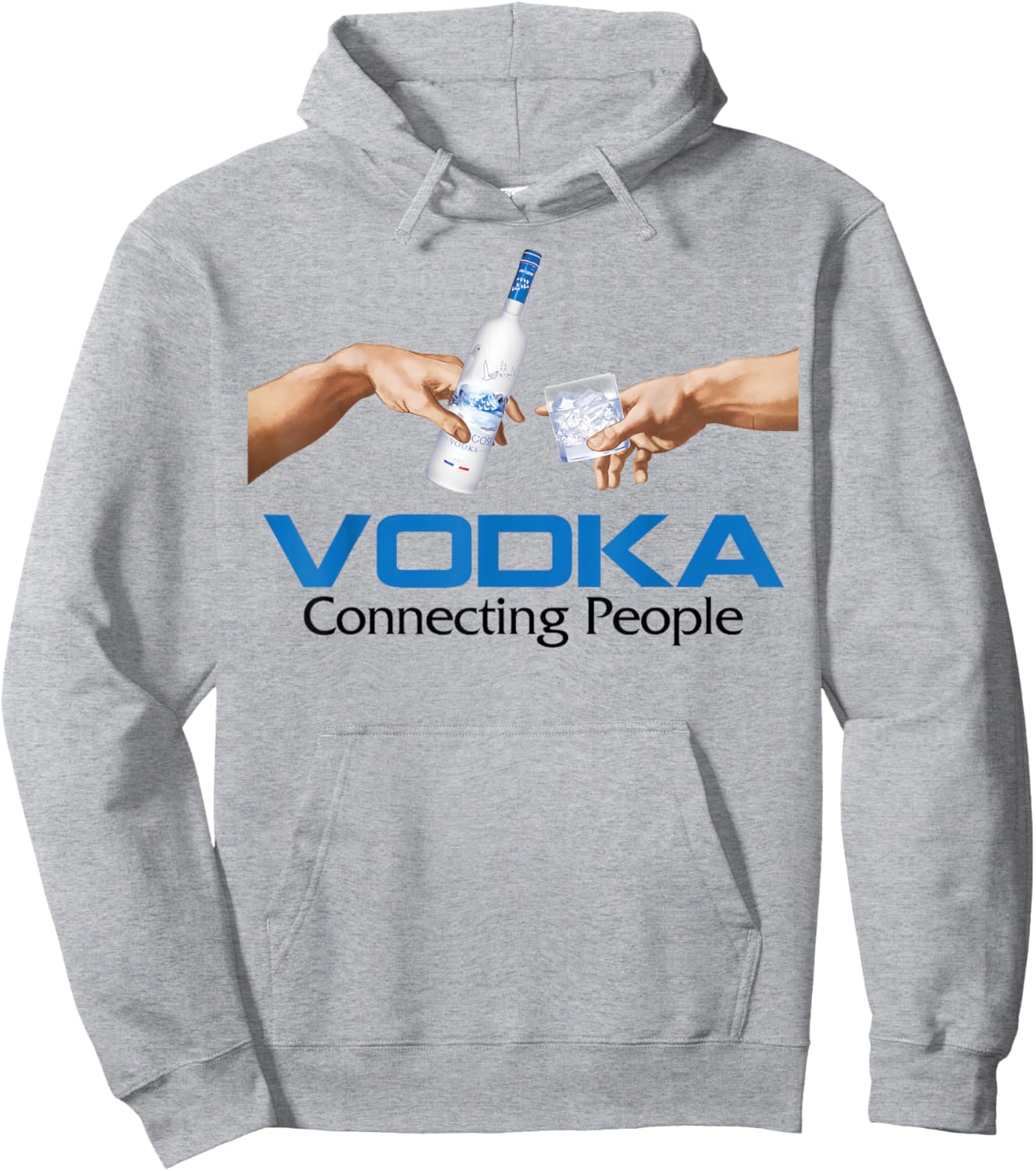 VODKA - CONNECTING PEOPLE X Erschaffung Adam Vodka Party , White Hoodie - Hoodie | Ash