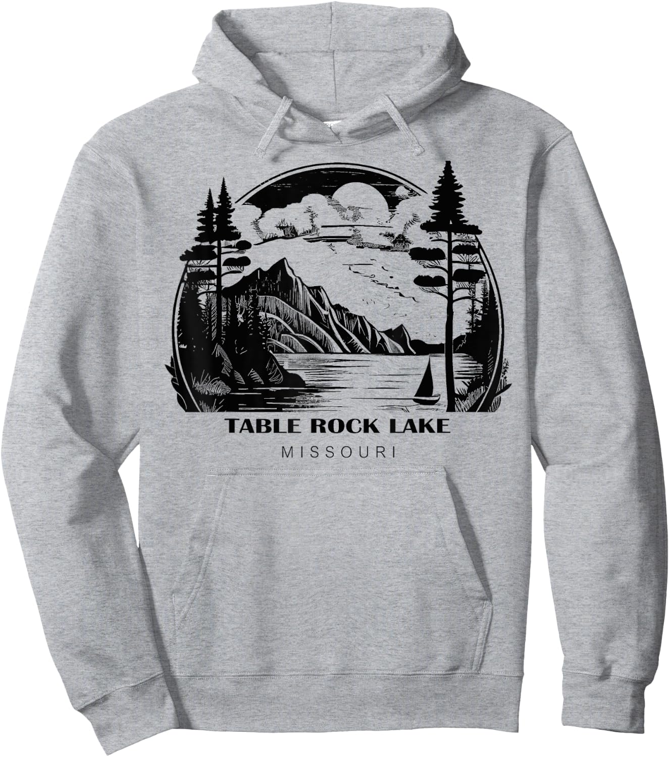 Table Rock Lake Missouri Hoodie - Hoodie | Ash