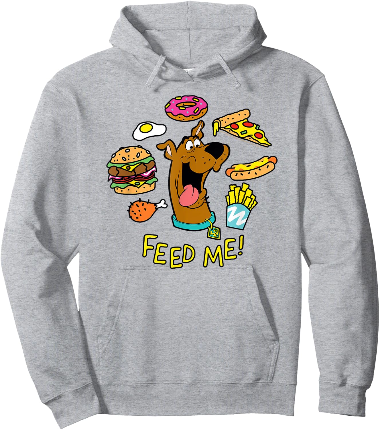 Scooby Doo Feed Me Hoodie - Hoodie | Ash