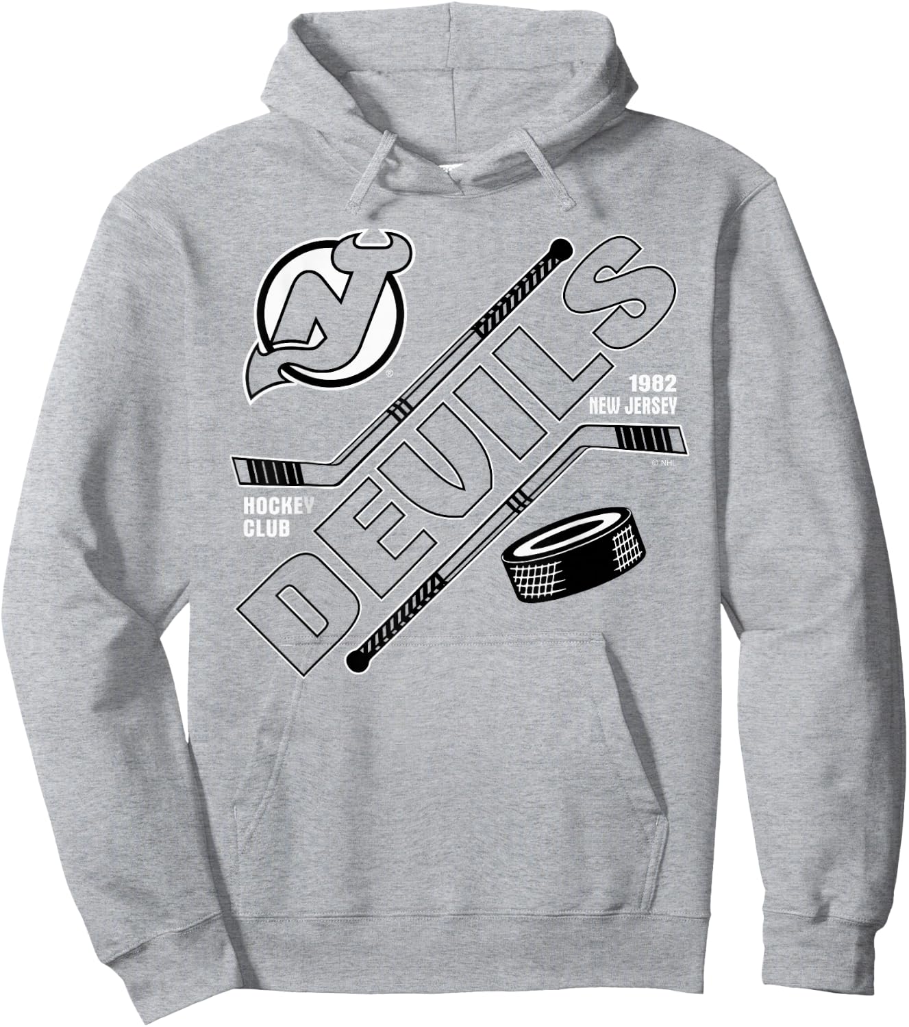 New Jersey Devils Force Red Officially Licensed Hoodie - Hoodie | Ash