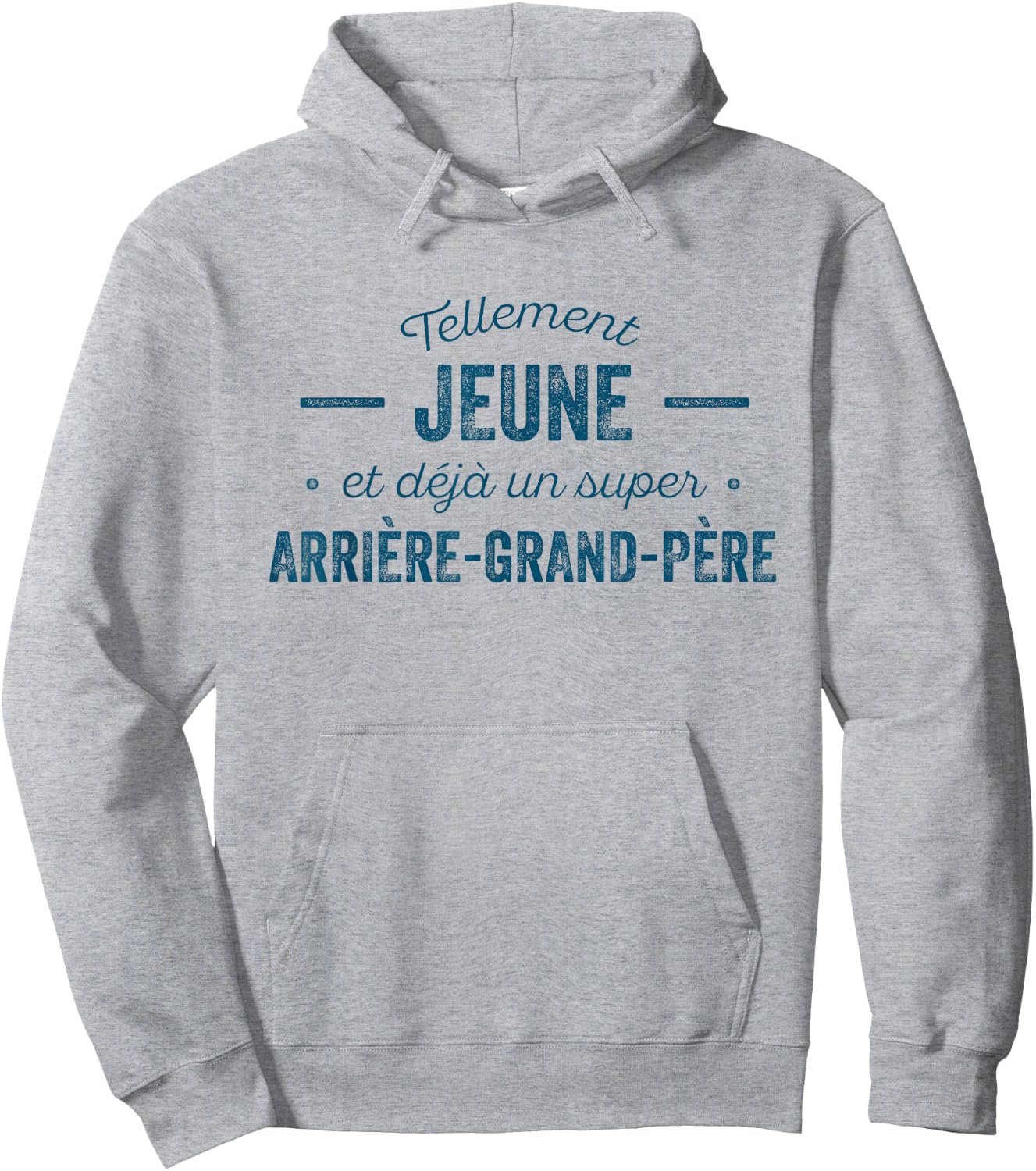Jeune Arrière-Grand-Père Humour Fête Anniversaire , white, S Hoodie - Hoodie | Ash