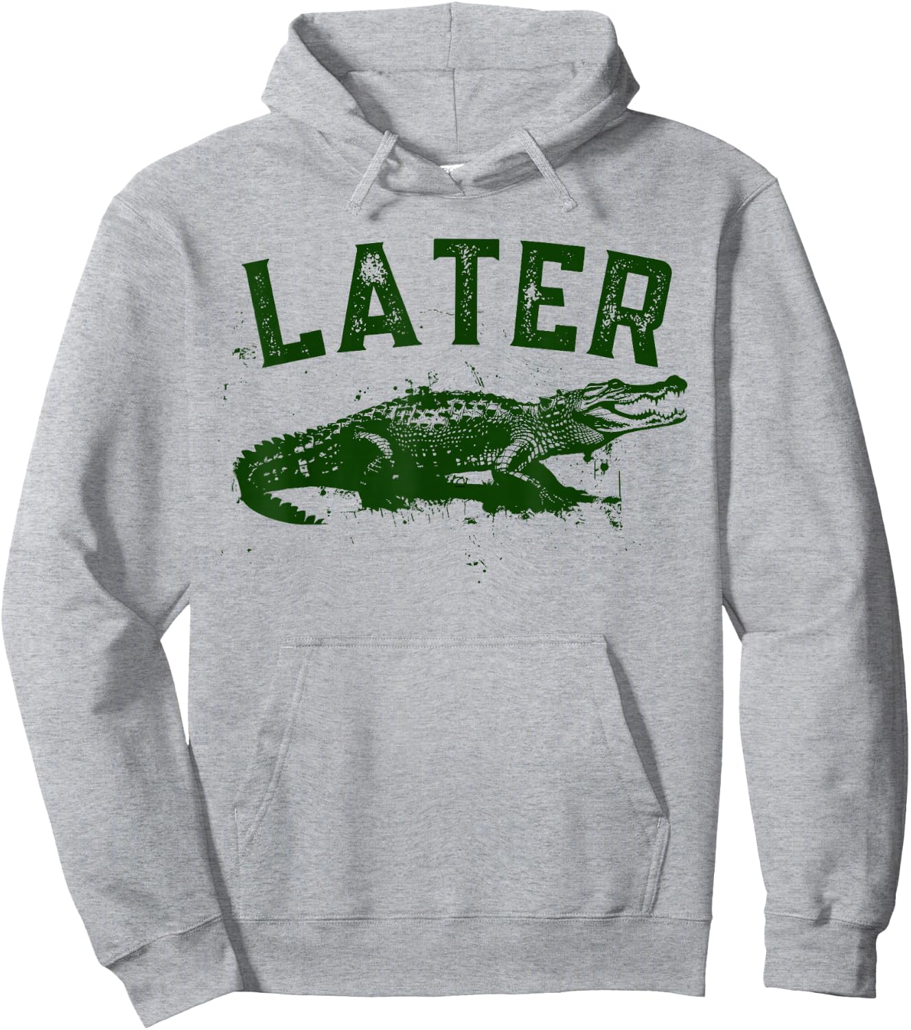 Later Gator Shirt | Funny Alligator & Women Hoodie - Hoodie | Ash
