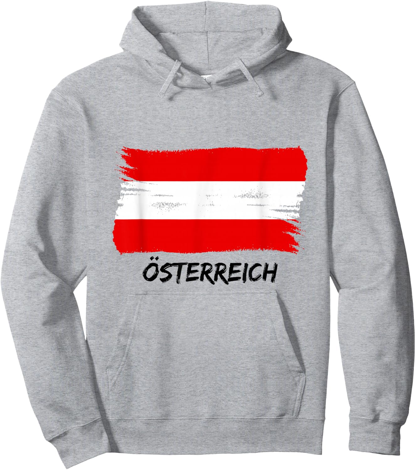 Österreichische Flagge Österreich Team Fan Trikot Hoodie - Hoodie | Ash