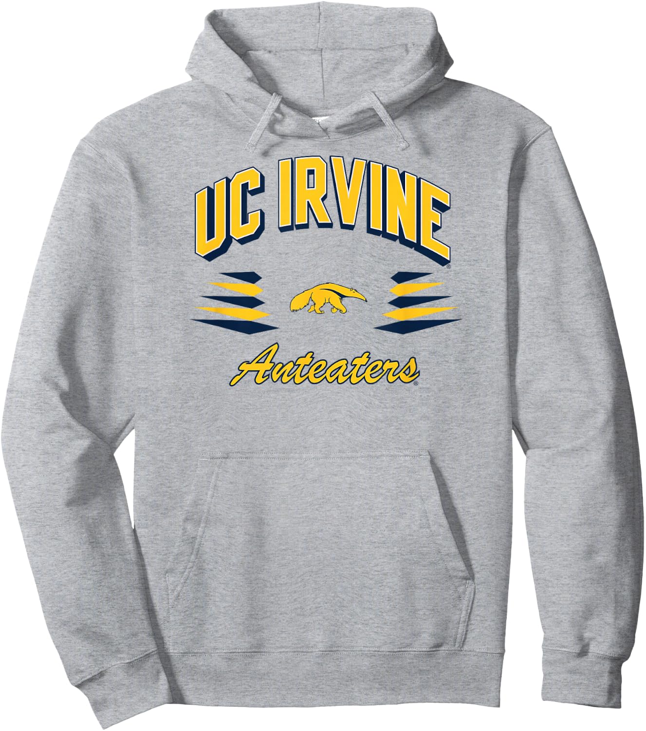 Cal Irvine Anteaters Retro Diamond Gray Officially Licensed Hoodie - Hoodie | Ash