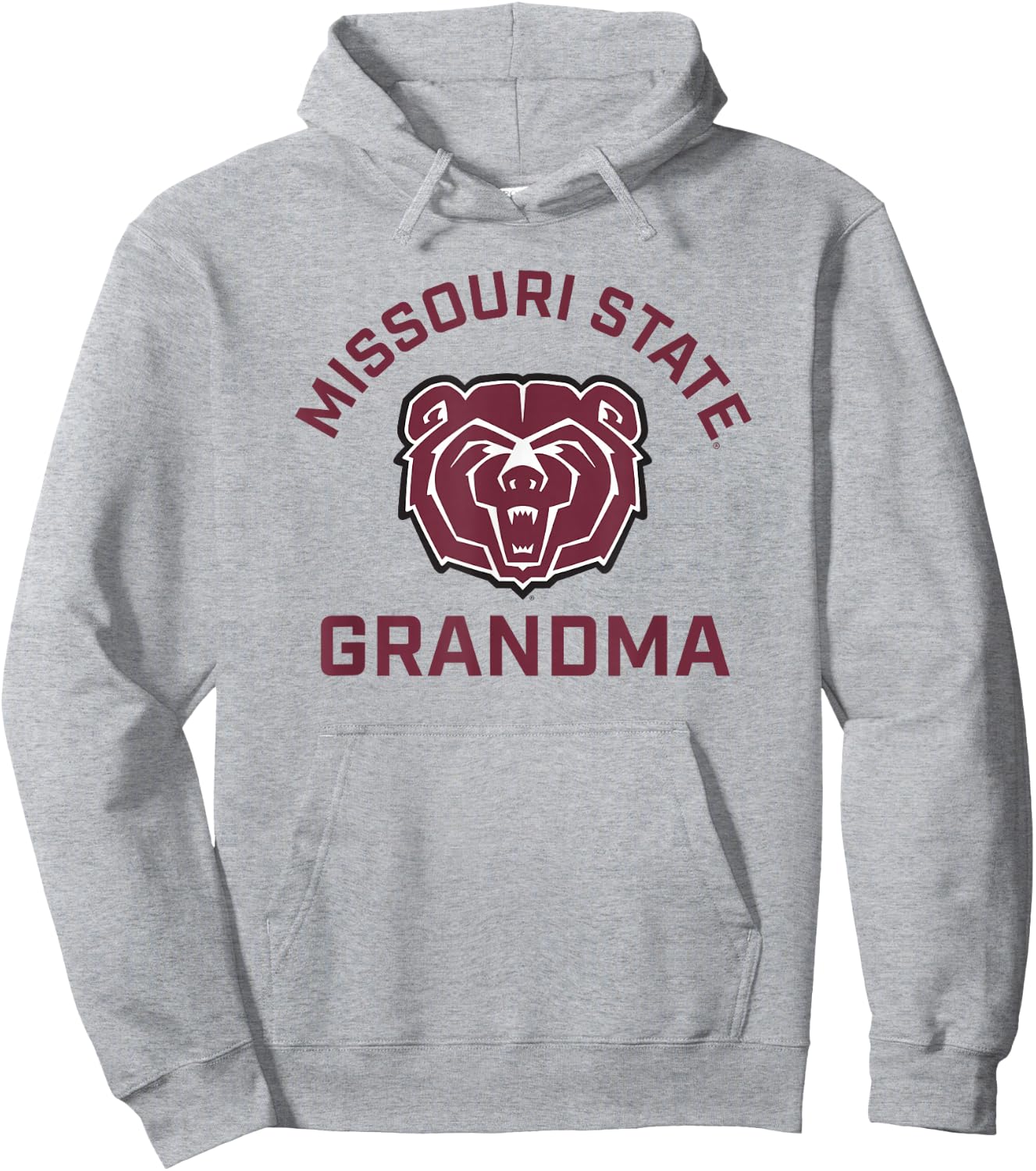 Missouri State University MSU Bears Arched Grandma Hoodie - Hoodie | Ash