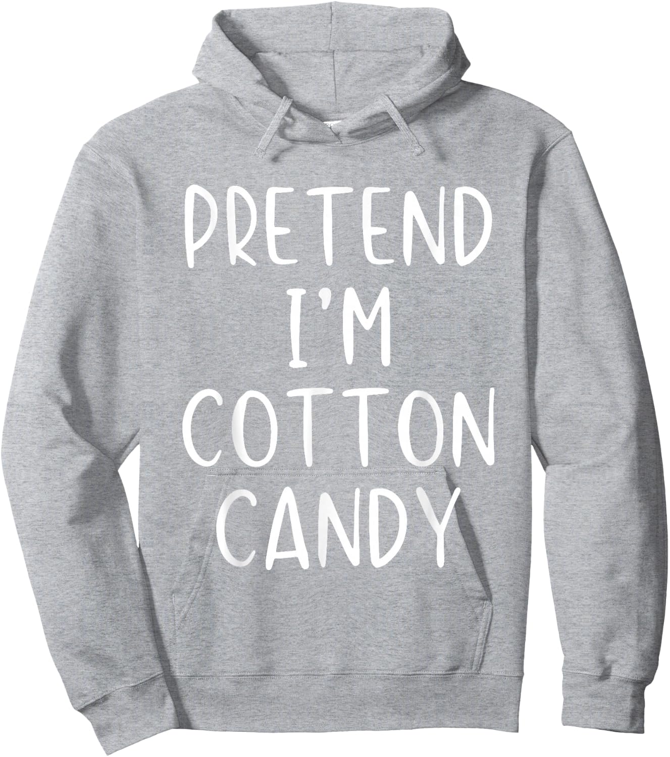 Pretend I'm A Cotton Candy Costume Halloween Simple Kid Hoodie - Hoodie | Ash