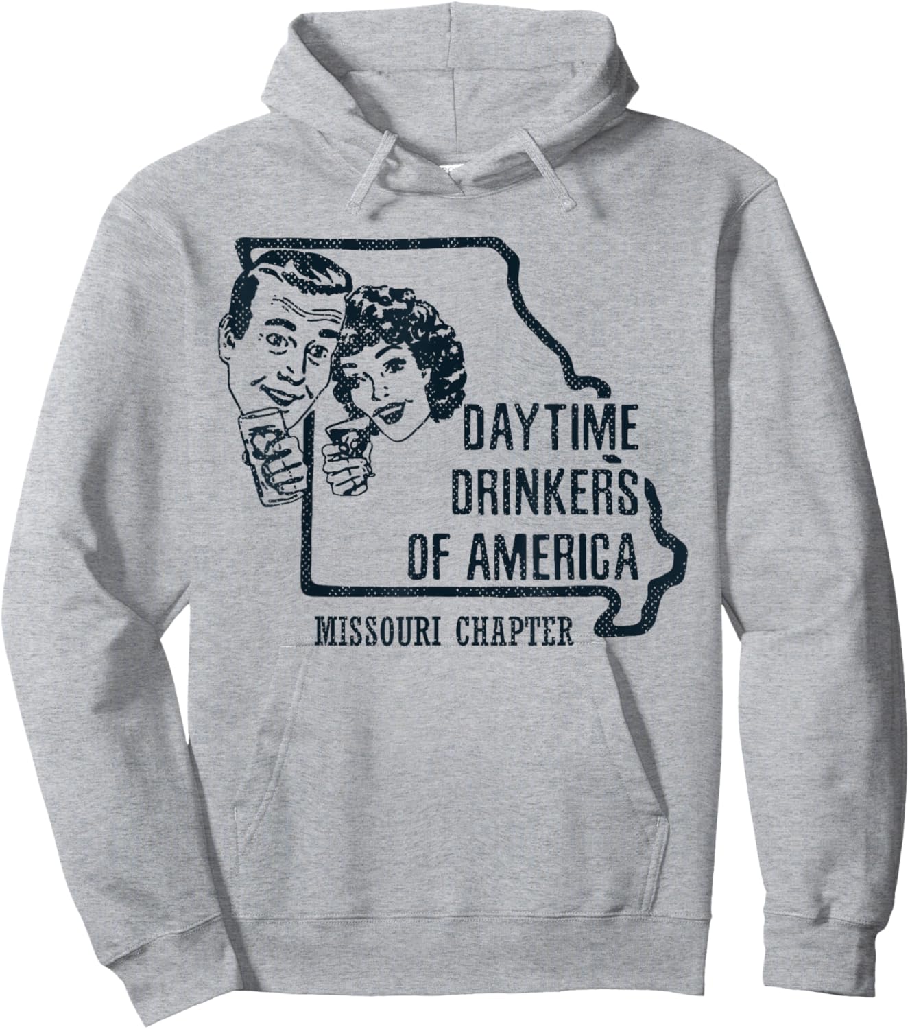Missouri Daytime Drinkers Shirt Beer Wine Gift Sarcasm Joke Hoodie - Hoodie | Ash