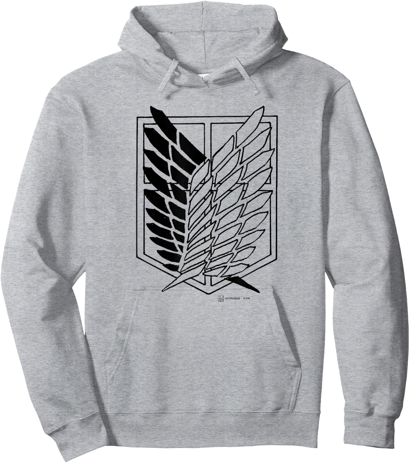 Attack on Titan Scout Regiment Survey Corps Logo , White Hoodie - Hoodie | Ash