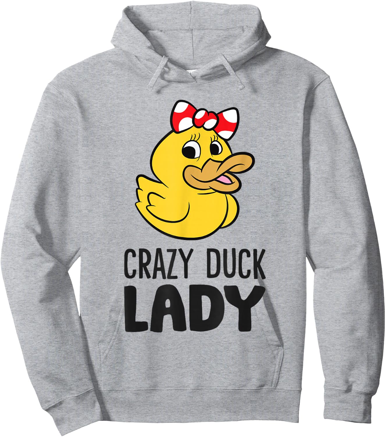Rubber Duck Women Girl Crazy Duck Lady Hoodie - Hoodie | Ash