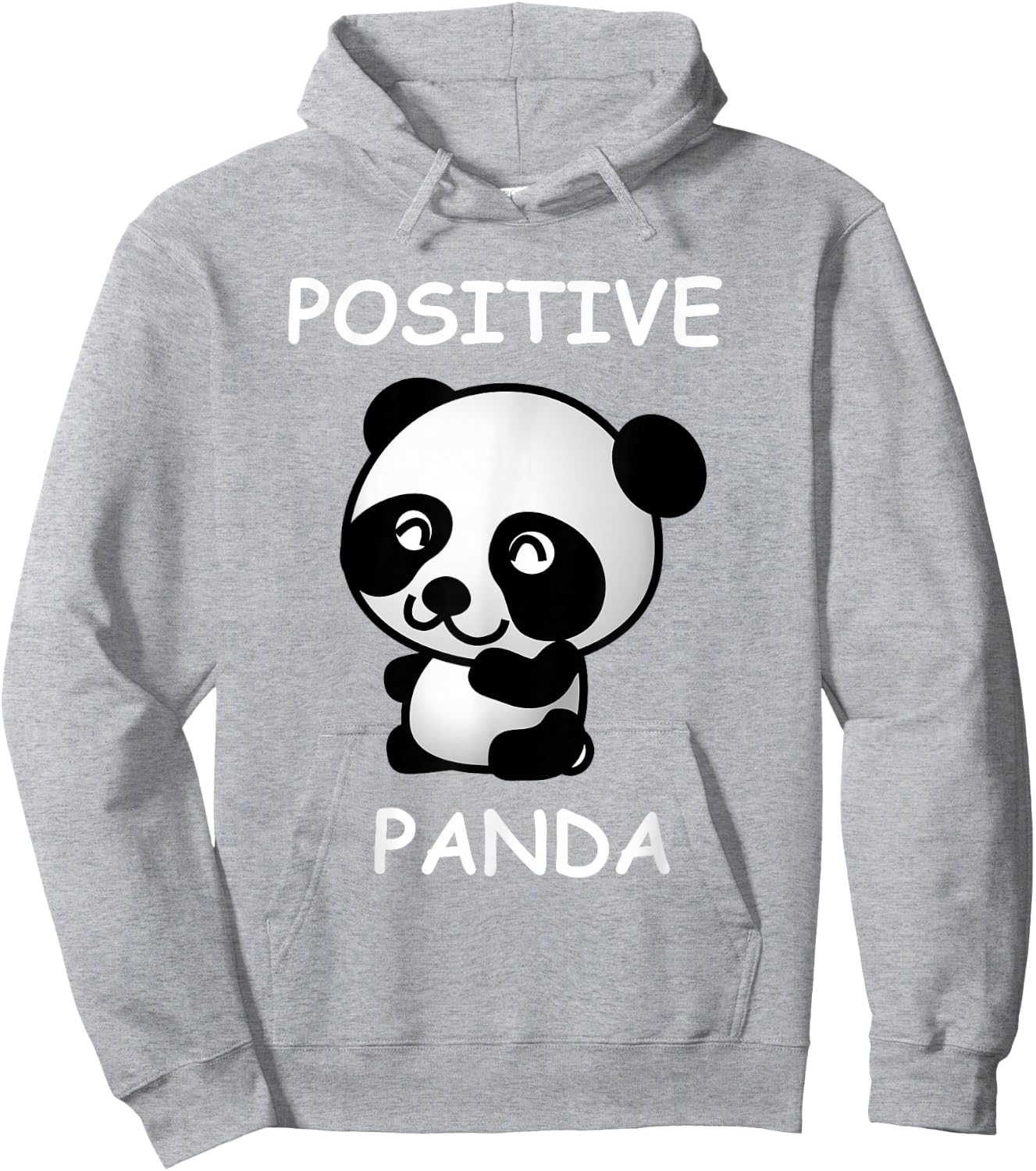 Cute Panda Bear for Positive Kids Hoodie - Hoodie | Ash