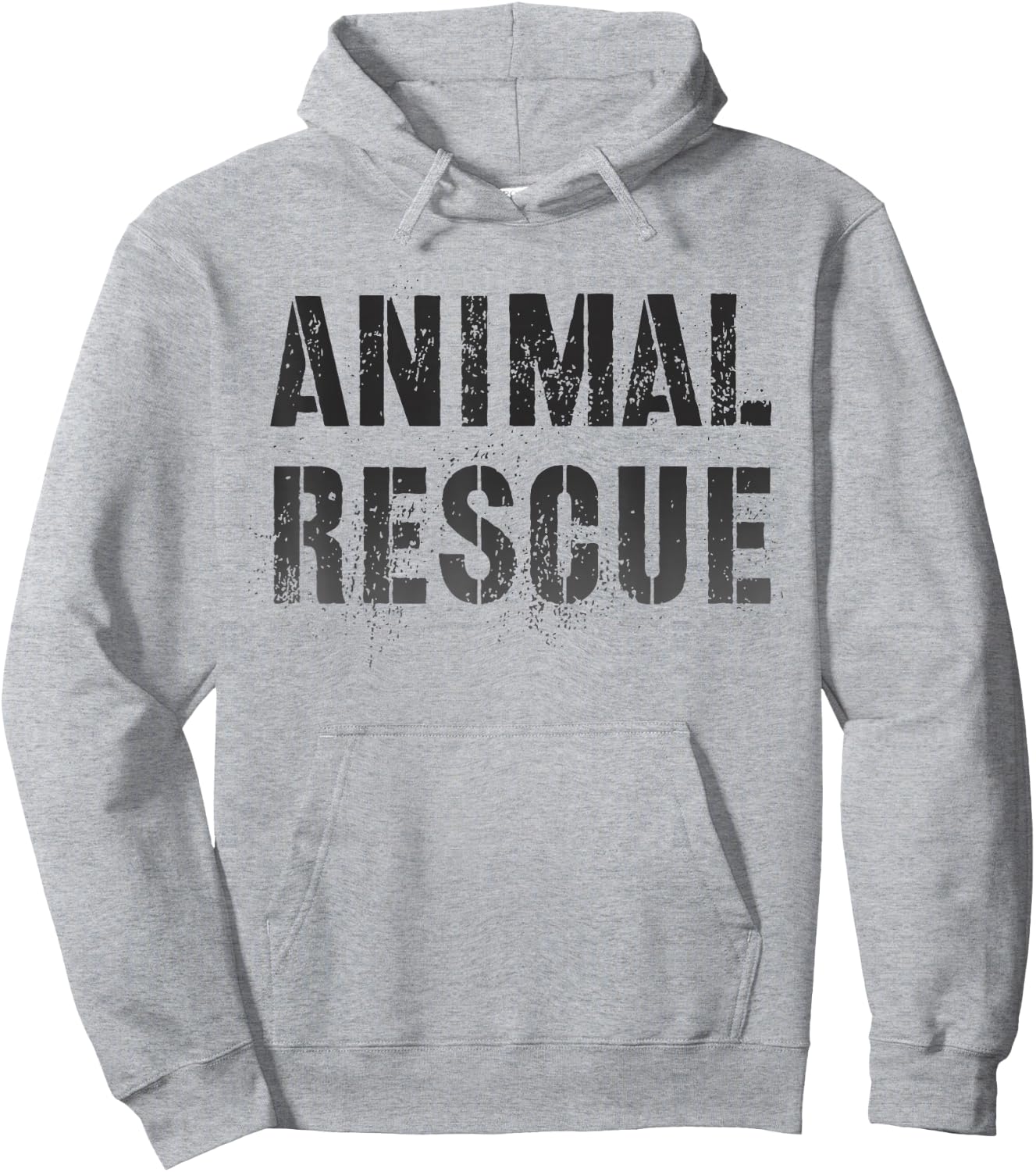 Vintage ANIMAL RESCUE Wild Cats Dogs Adoption Dept Uniform Hoodie - Hoodie | Ash