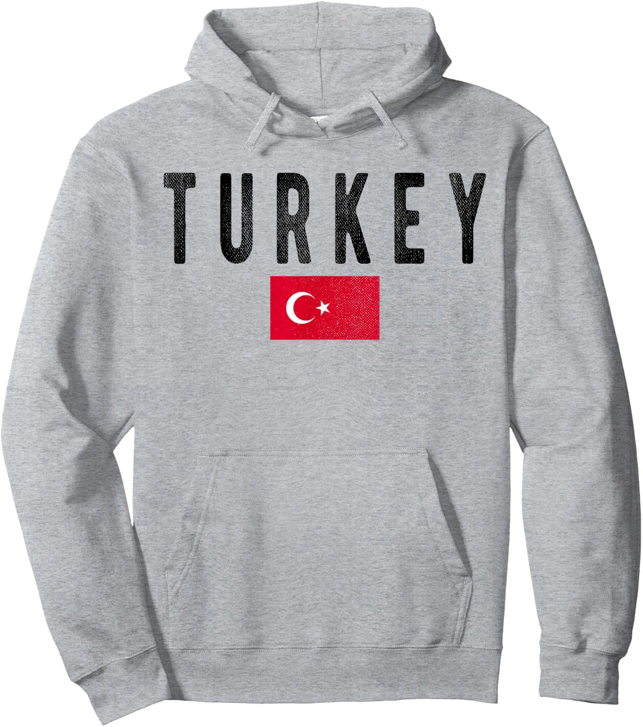 Turkey Country Flag - Souvenir Turkey Hoodie - Hoodie | Ash