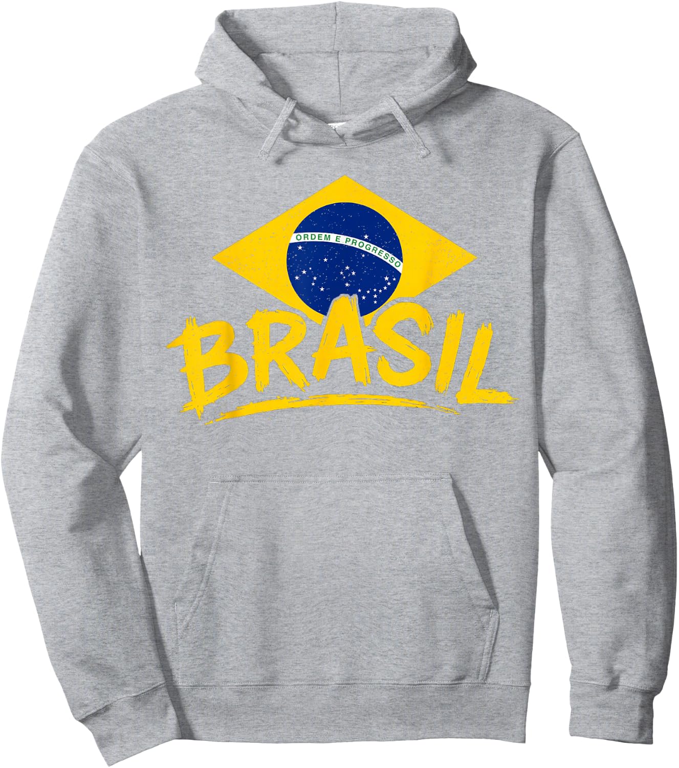 Brasil Flag Symbol Brazilian Pride Hoodie - Hoodie | Ash