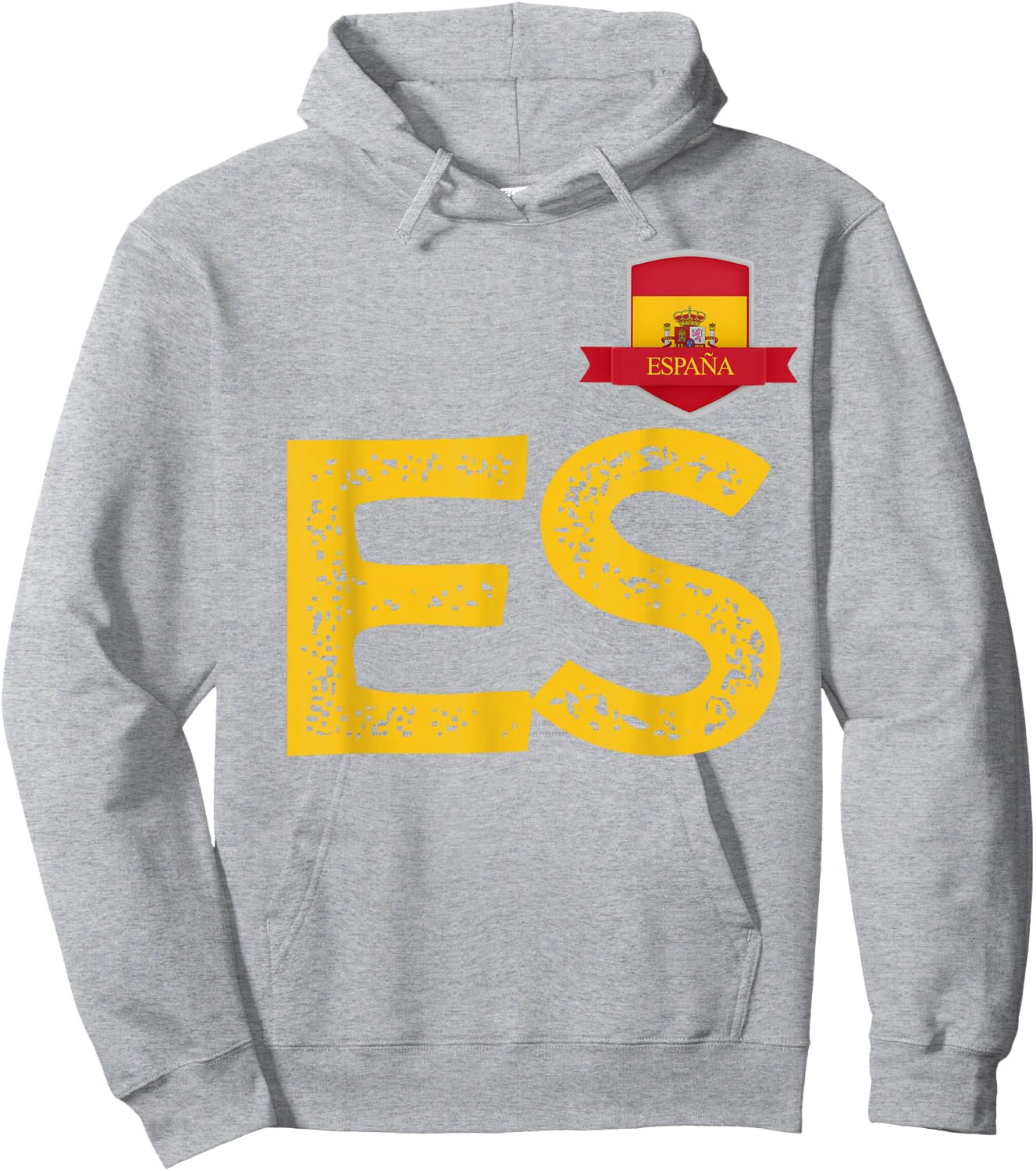 Spanien España Menschenflagge Buchstaben E und S Spanien España Hoodie - Hoodie | Ash