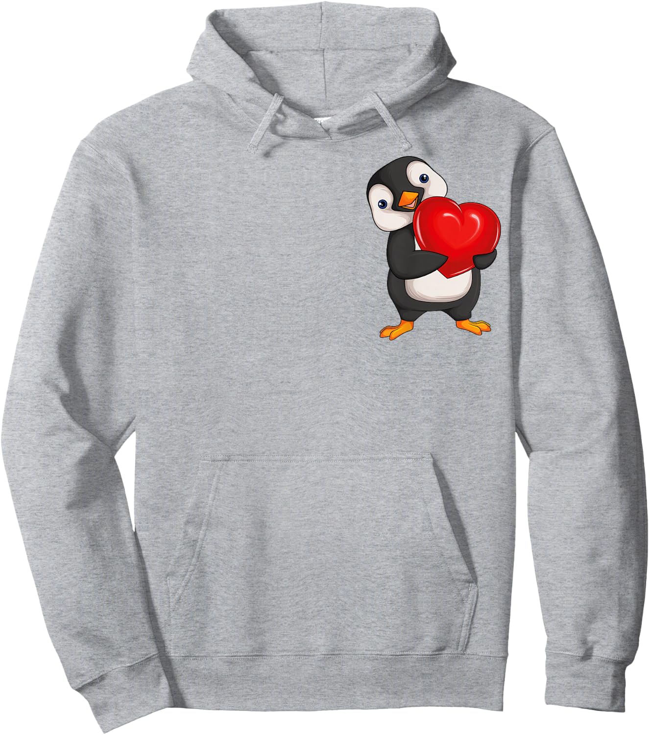 Penguin Women's Girls Children Penguin Hoodie - Hoodie | Ash