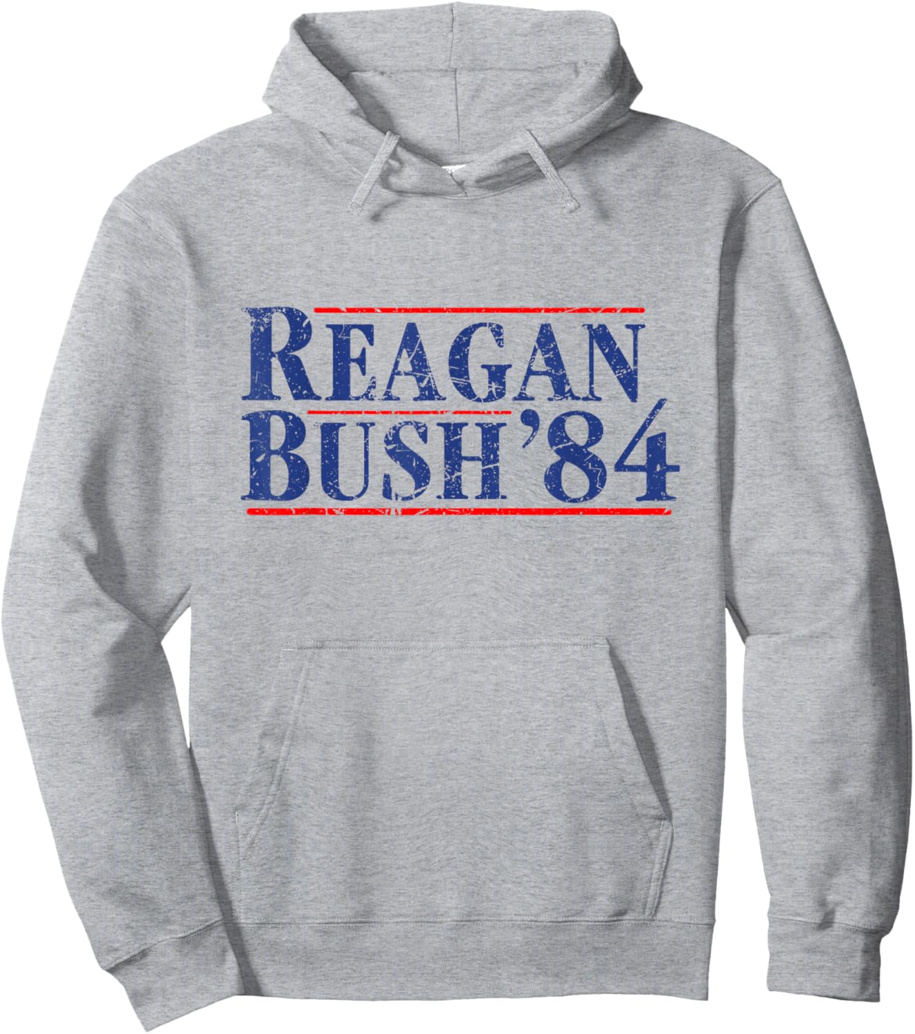 Reagan Bush 1984 Republican Vintage Conservative Retro 80's Hoodie - Hoodie | Ash