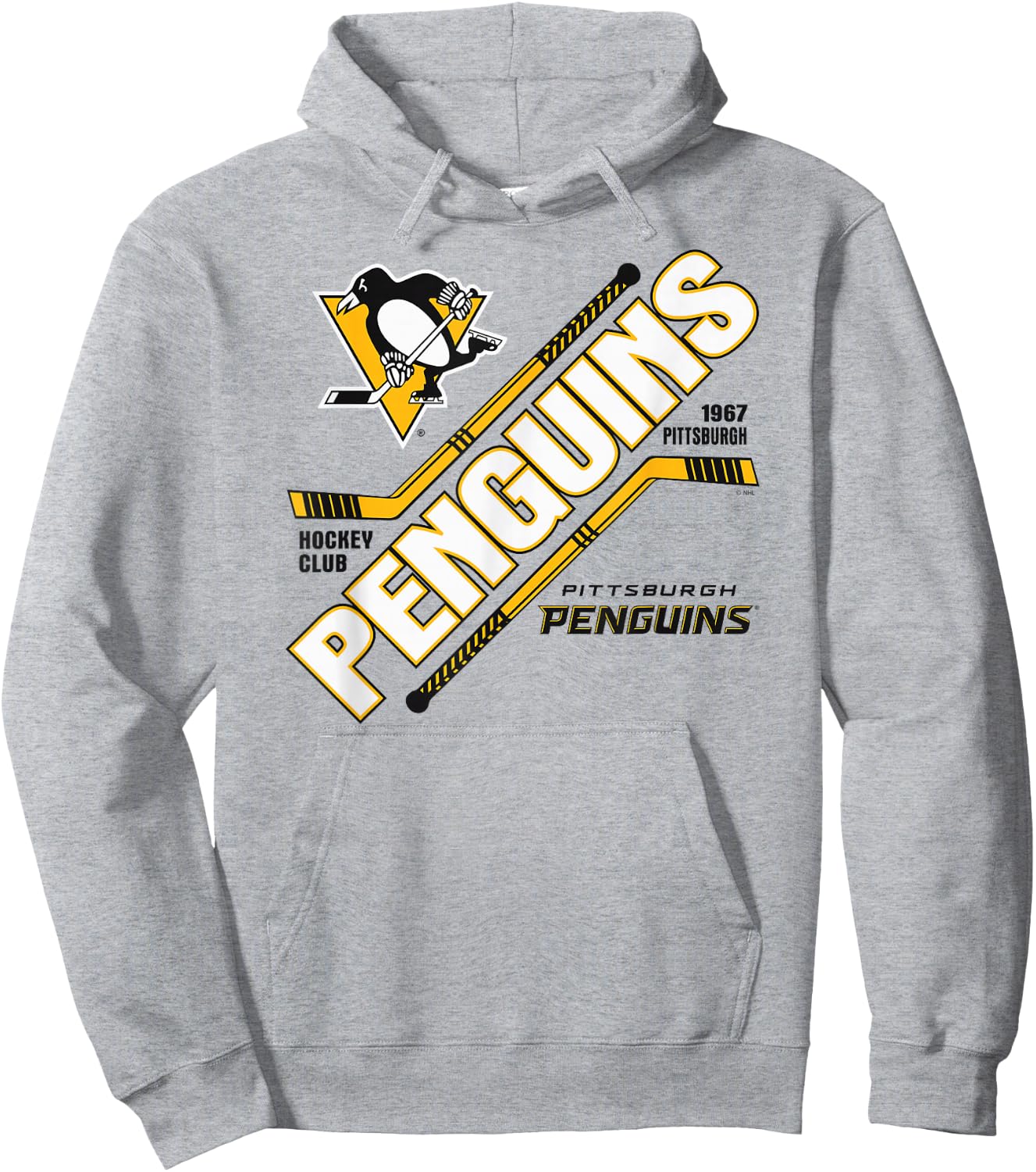 Pittsburgh Penguins Force Gray Officially Licensed Hoodie - Hoodie | Ash