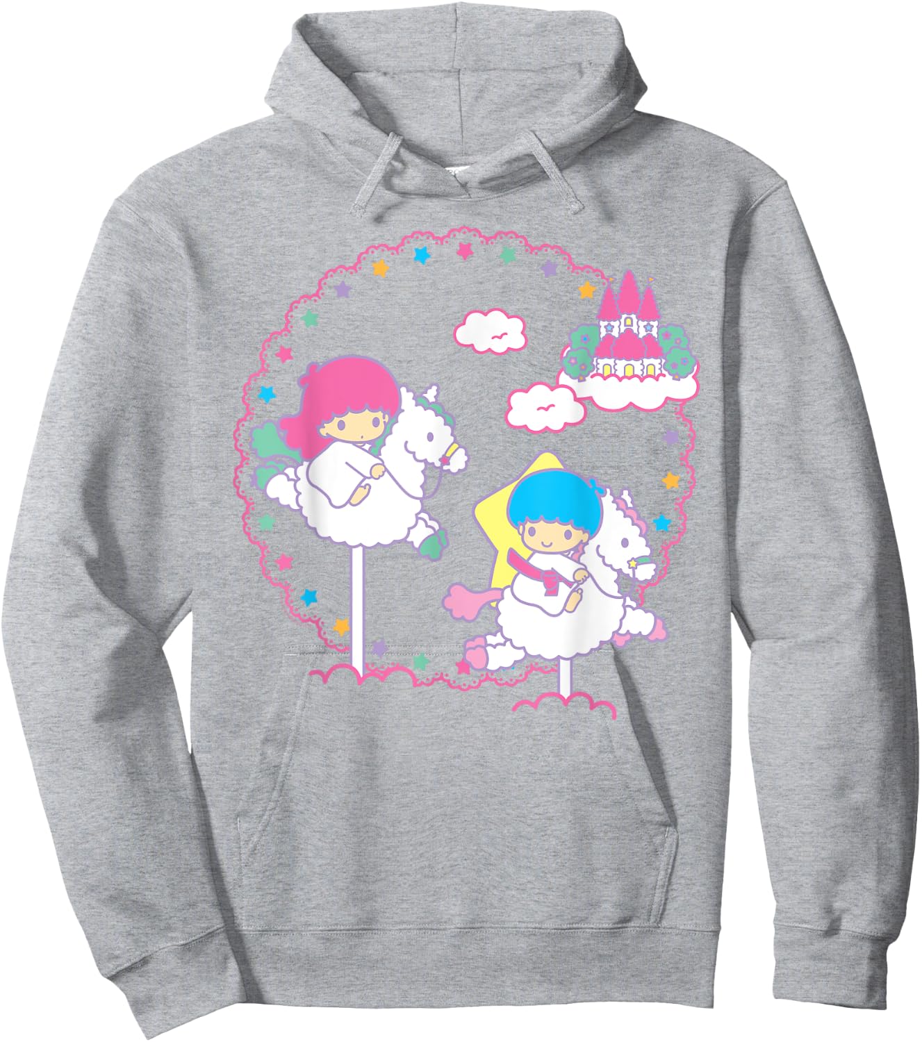 Little Twin Stars Cloud Dreamland Shirt Hoodie - Hoodie | Ash