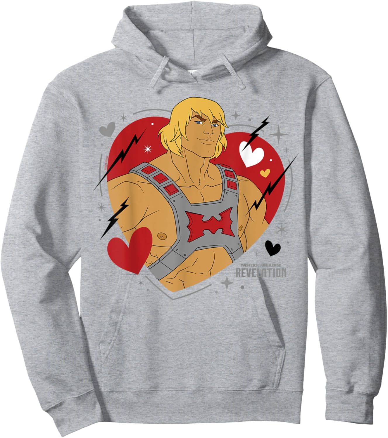 The Revelation of Masters of the Universe - He Man Heart , blue Hoodie - Hoodie | Ash