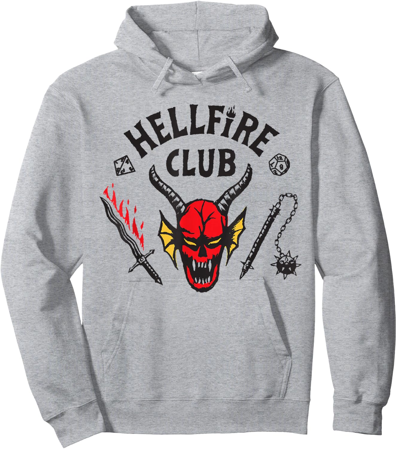 Stranger Things Hellfire Logo , white, S Hoodie - Hoodie | Ash