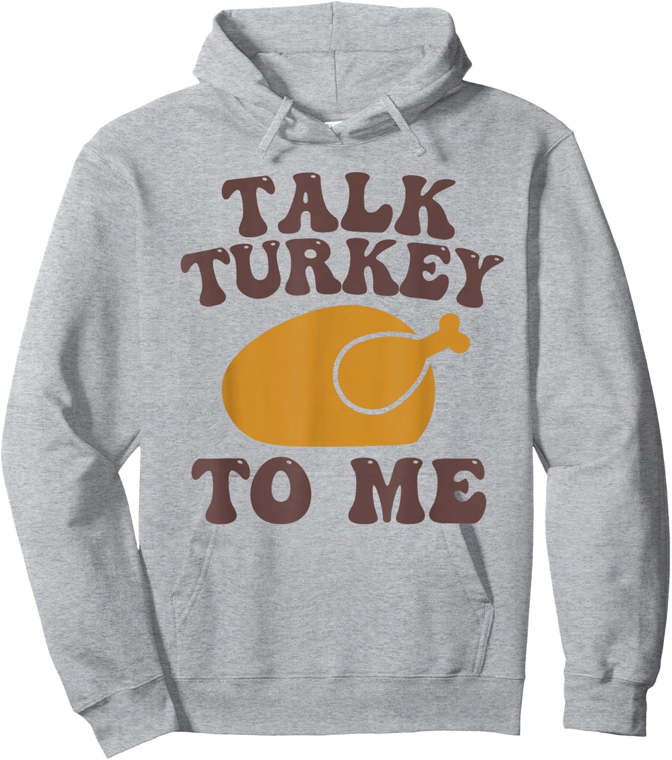 Thanksgiving Family Matching Outfit Talk Turkey to Me Hoodie - Hoodie | Ash