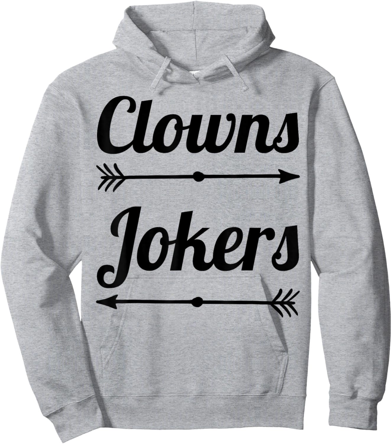 Clowns to The Left Jokers to The Right Arrow Funny Political Hoodie - Hoodie | Ash