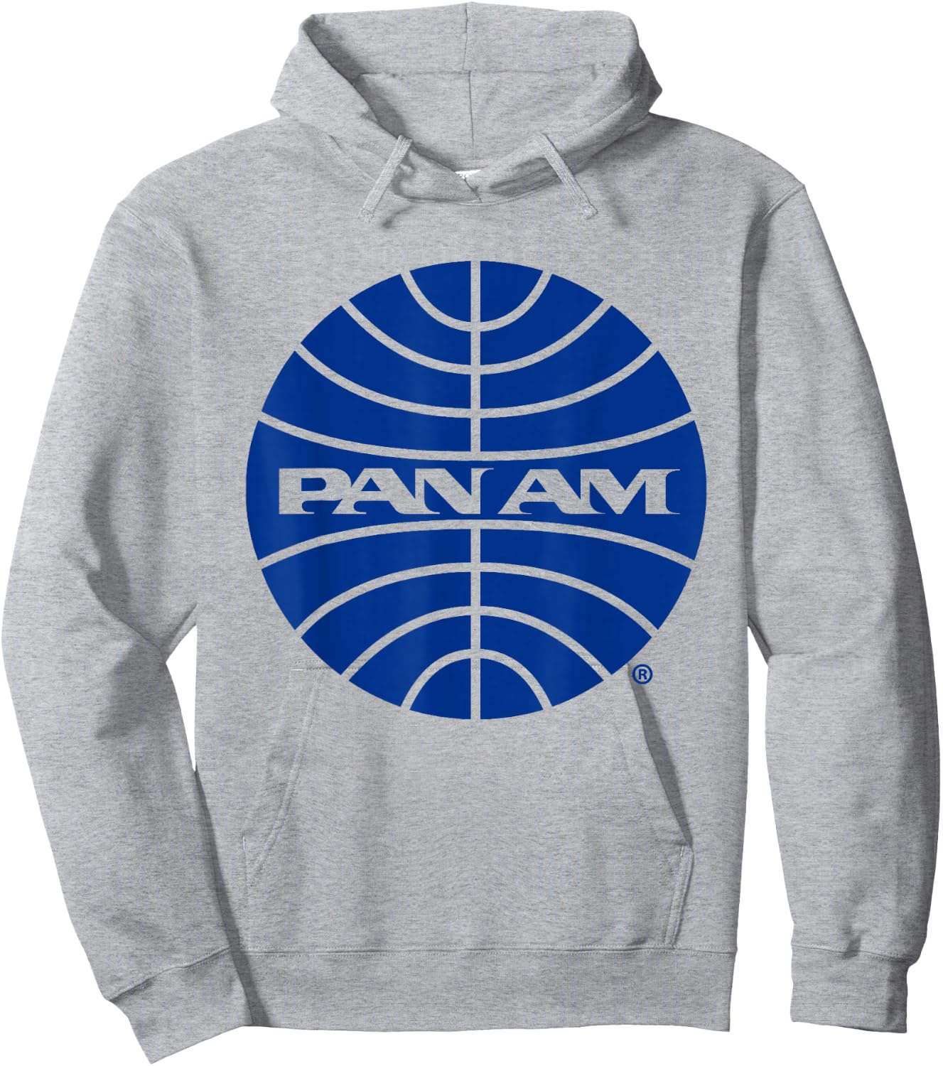 Pan Am Blue Outline Logo Hoodie - Hoodie | Ash