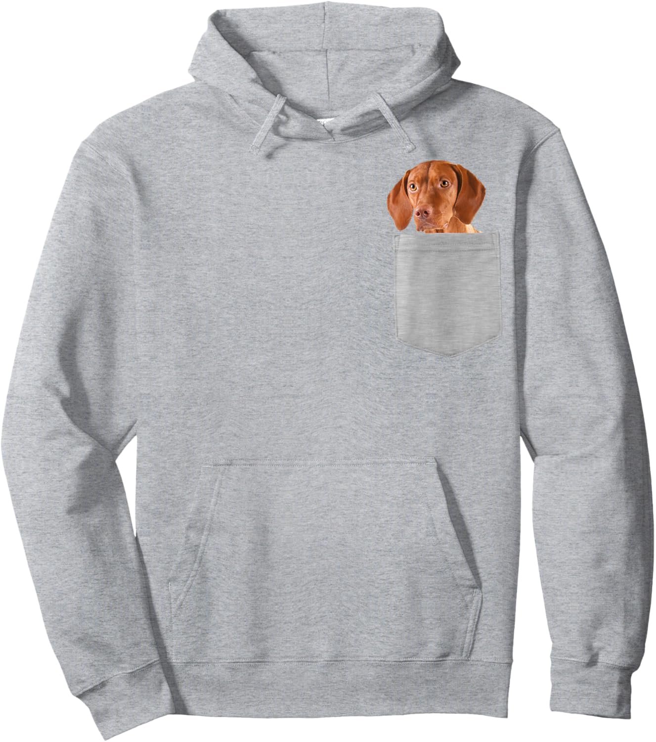 Dog in Your Pocket Vizsla Men Women Girls Kids Hoodie - Hoodie | Ash