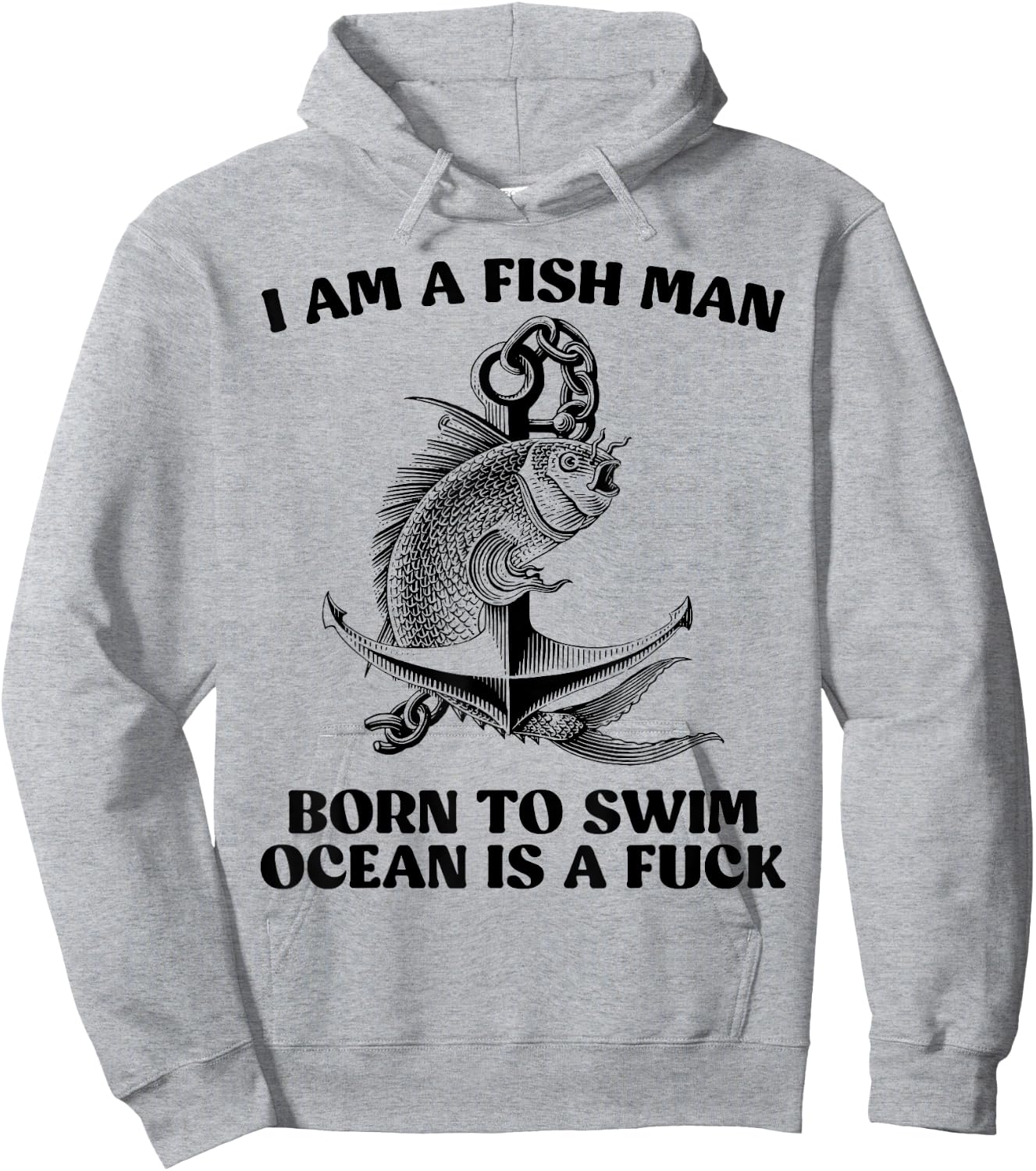 Funny Fishing Born To Swim gift 2022 Hoodie - Hoodie | Ash