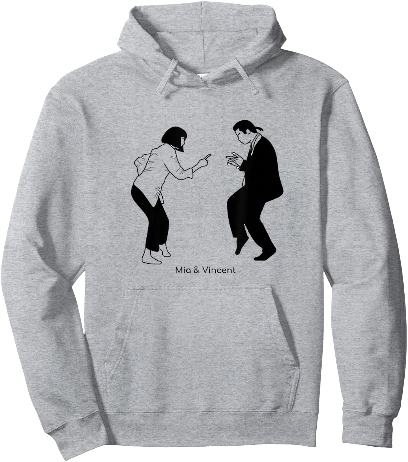 Mia and Vincent Dance 90s Cult Film Aesthetic , White Hoodie - Hoodie | Ash