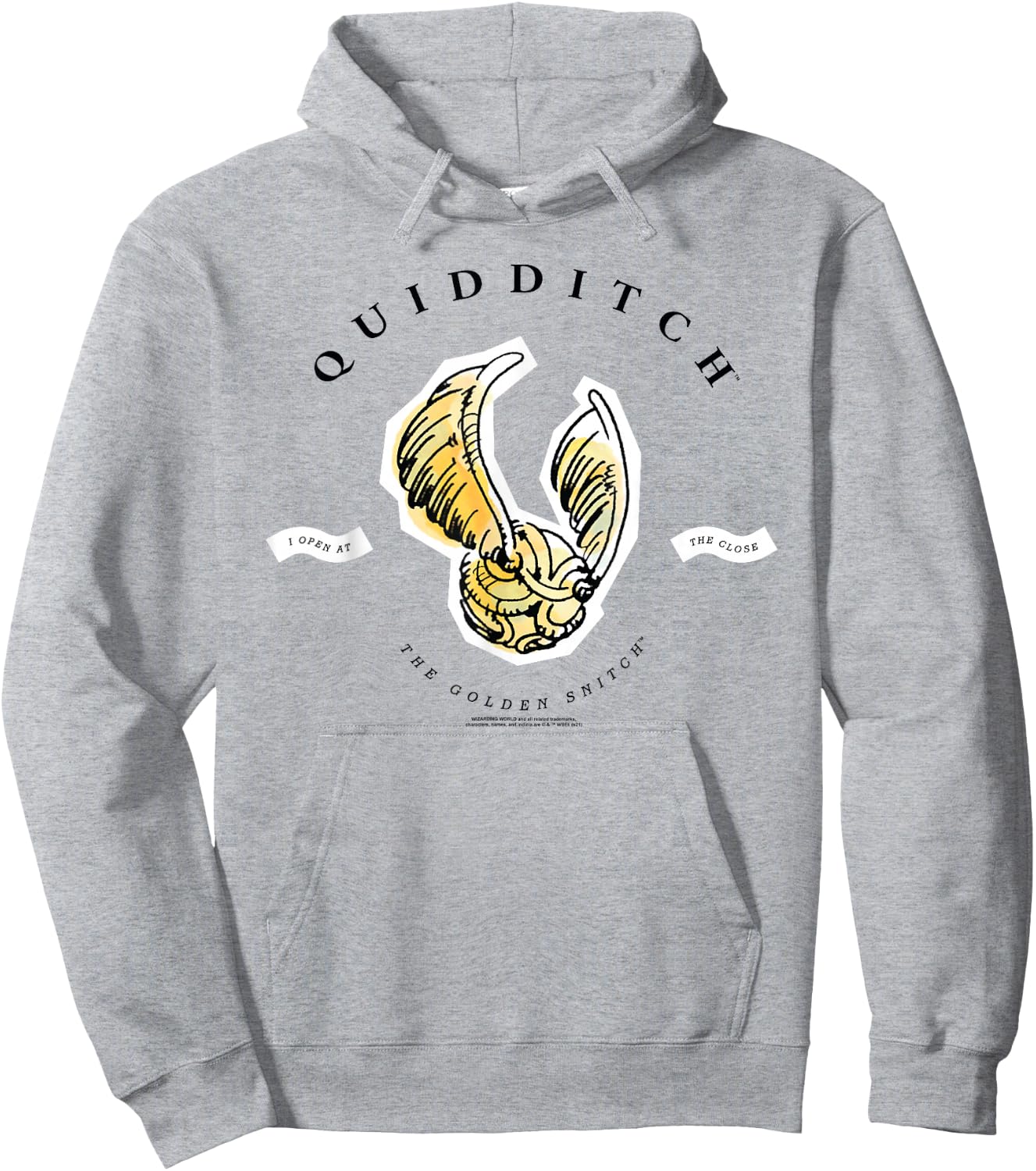 Harry Potter Golden Snitch I Open at the Close Hoodie - Hoodie | Ash