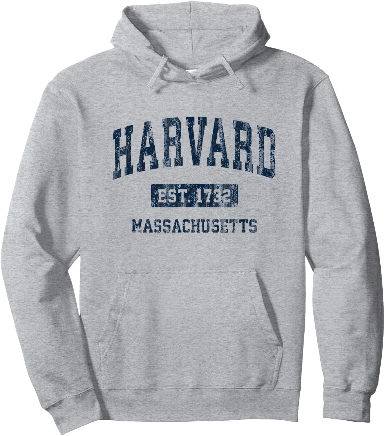 Harvard Massachusetts MA Sports Design Vintage , gray Hoodie - Hoodie | Ash
