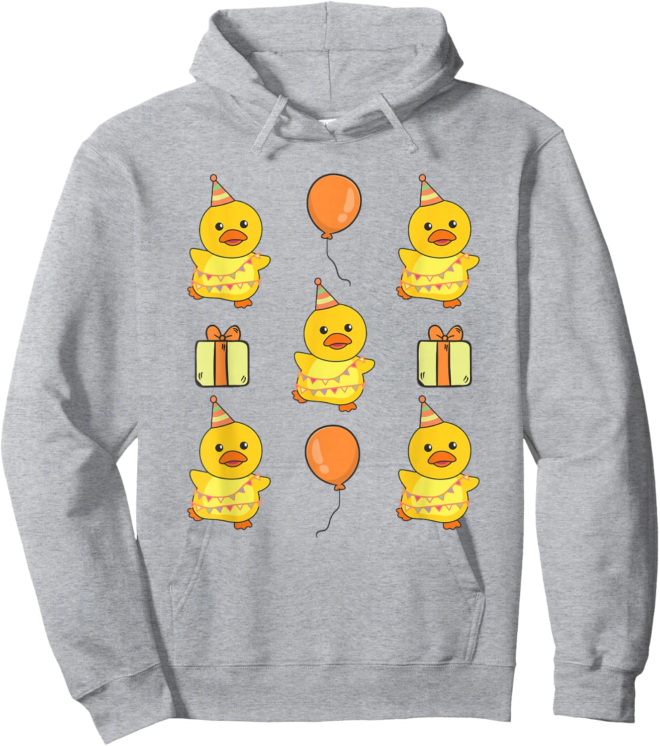 Birthday Duck for Children, Birthday Duck Hoodie - Hoodie | Ash
