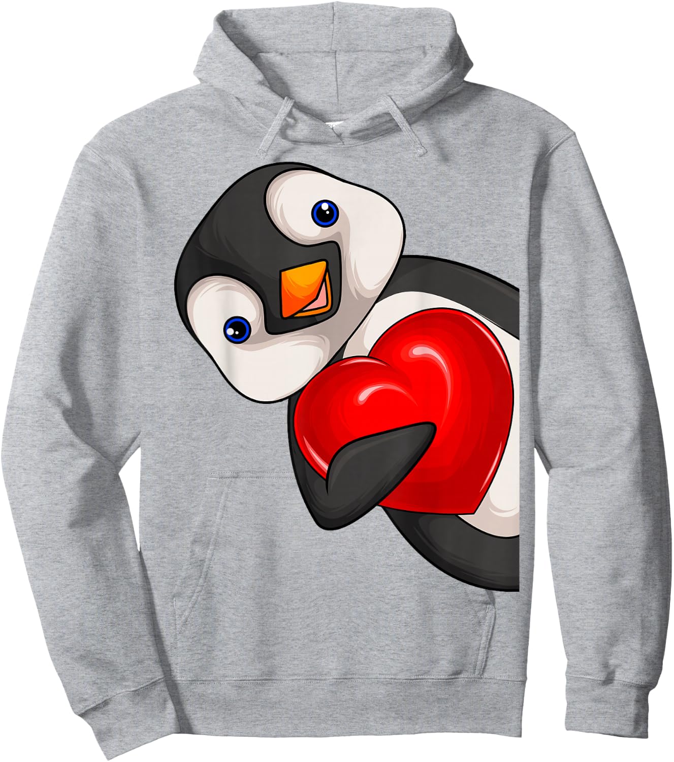 Penguin Girls Women Children Penguin Hoodie - Hoodie | Ash