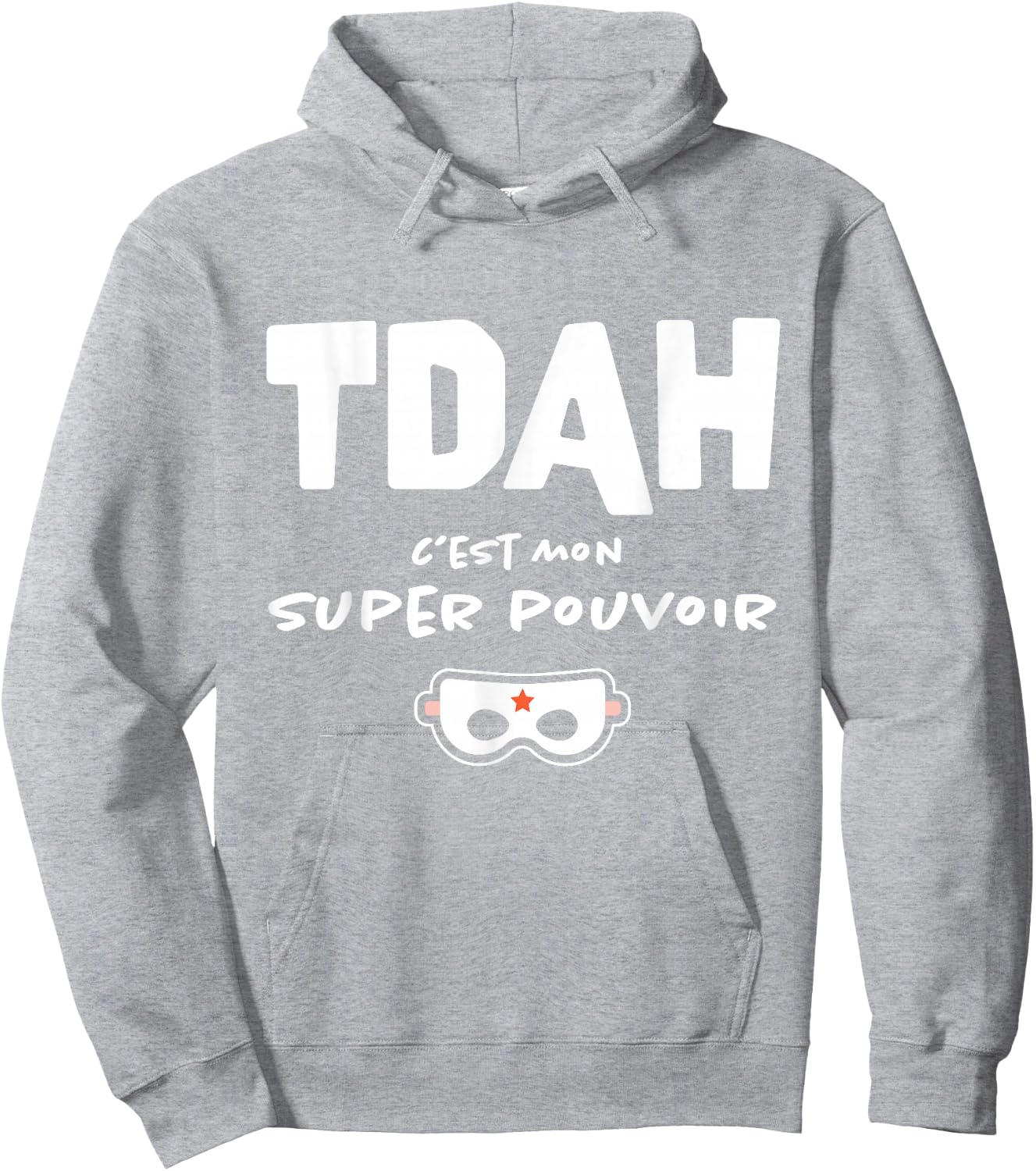 Humor ADHD Superhero Awareness Hyperactivity , Orange, S Hoodie - Hoodie | Ash