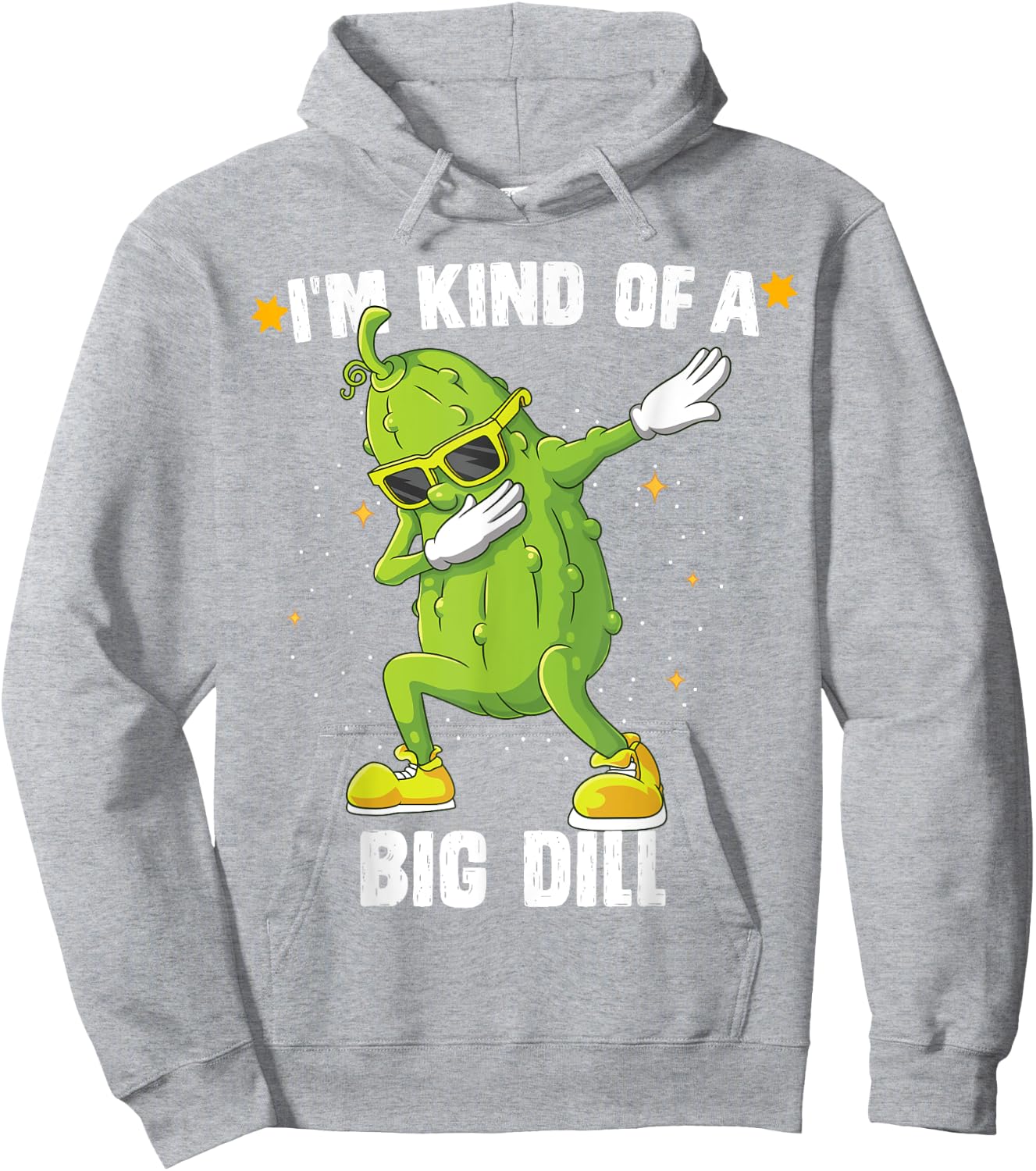 I'm Kind Of Big Dill Pickle Dabbing Halloween Cucumber Hoodie - Hoodie | Ash