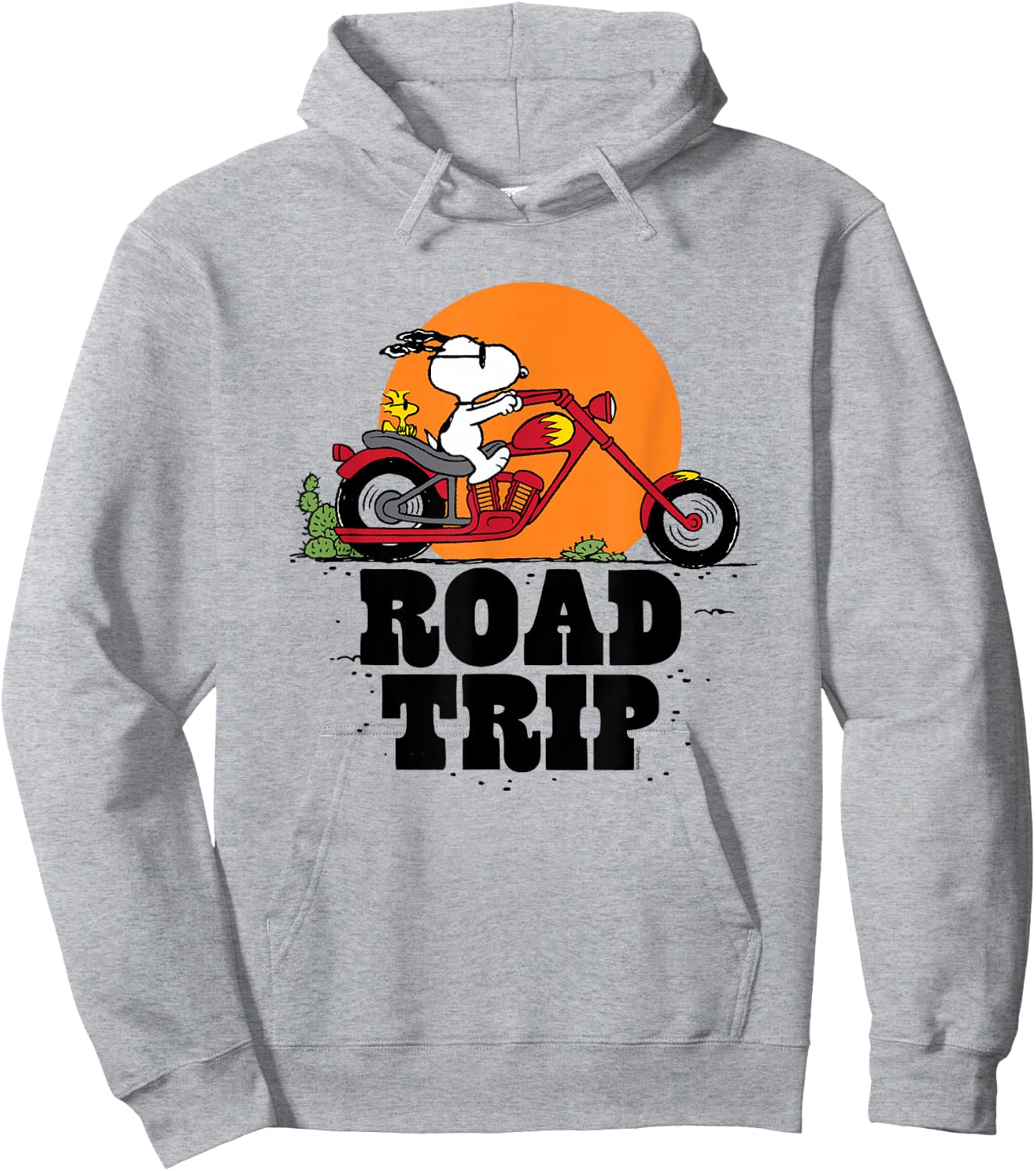Peanuts Snoopy Road Trip , blue Hoodie - Hoodie | Ash