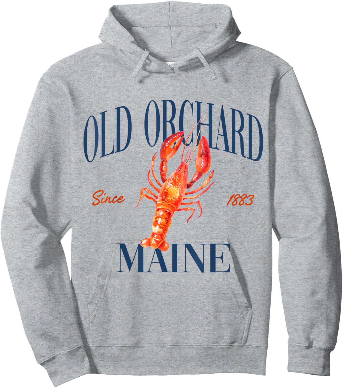 Old Orchard Maine Est. 1883 - Old Money, Retro, Classic Hoodie - Hoodie | Ash