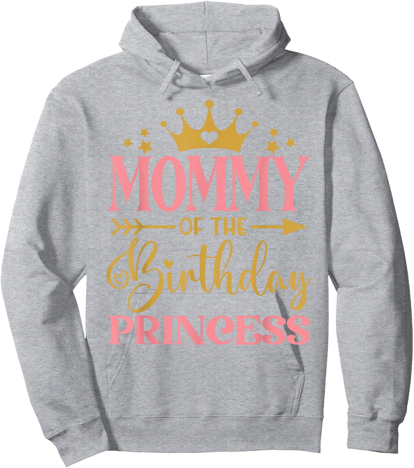 Mommy of The Birthday for Girl - 1st Birthday Princess Girls , White Hoodie - Hoodie | Ash