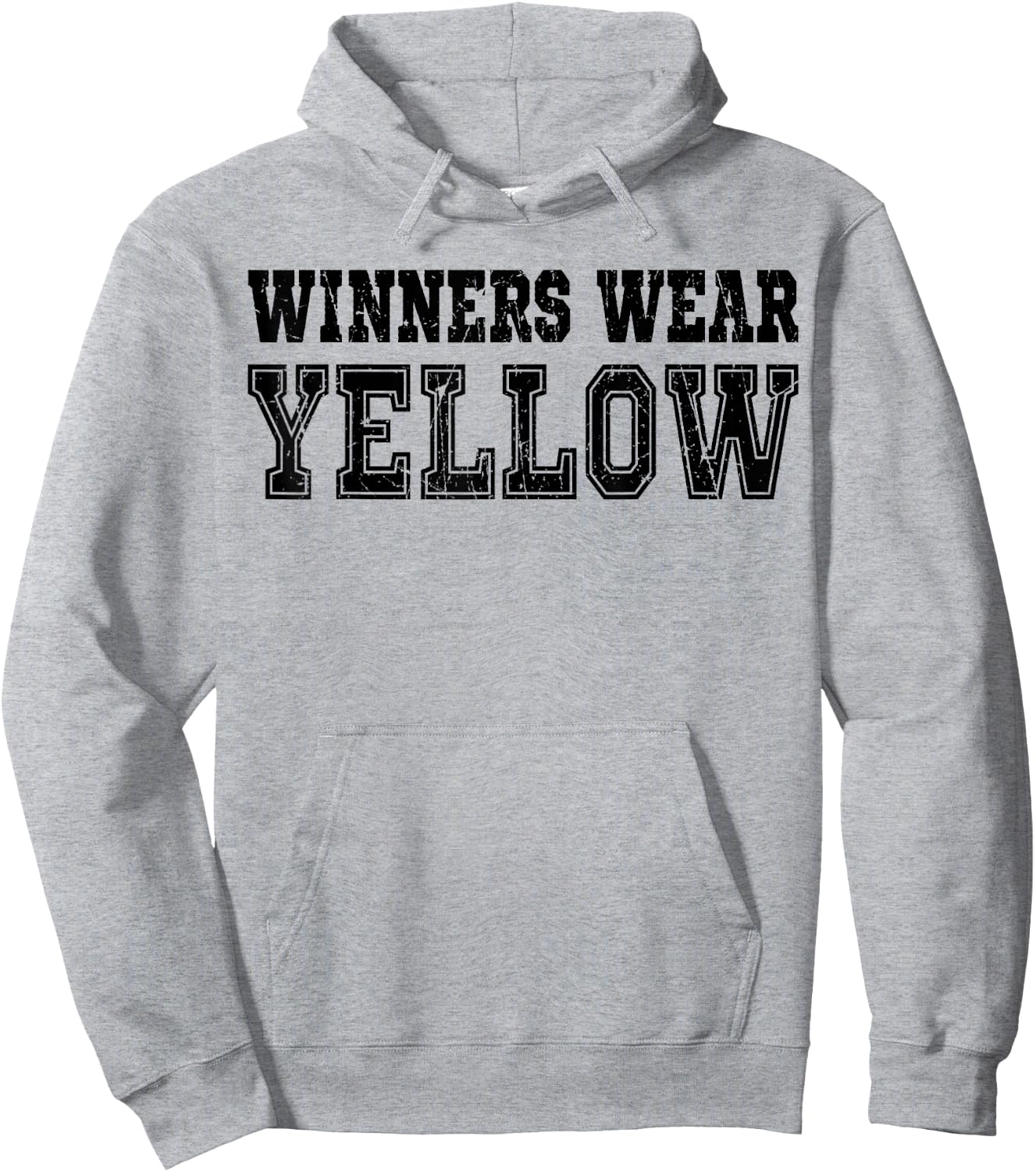 Winners Wear Yellow Color Team Spirit Game War Camp Parent Hoodie - Hoodie | Ash