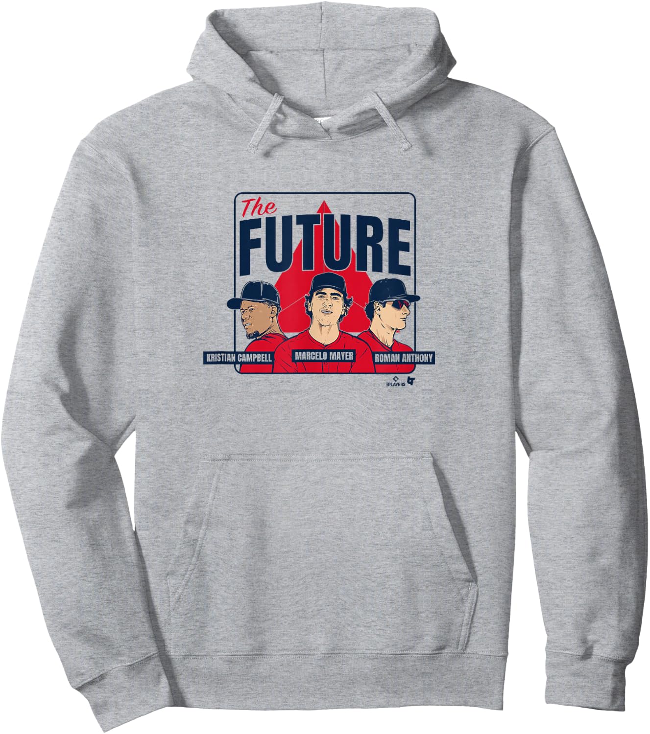 Roman Anthony, Kristian Campbell, & Marcelo Mayer - Boston Hoodie - Hoodie | Ash