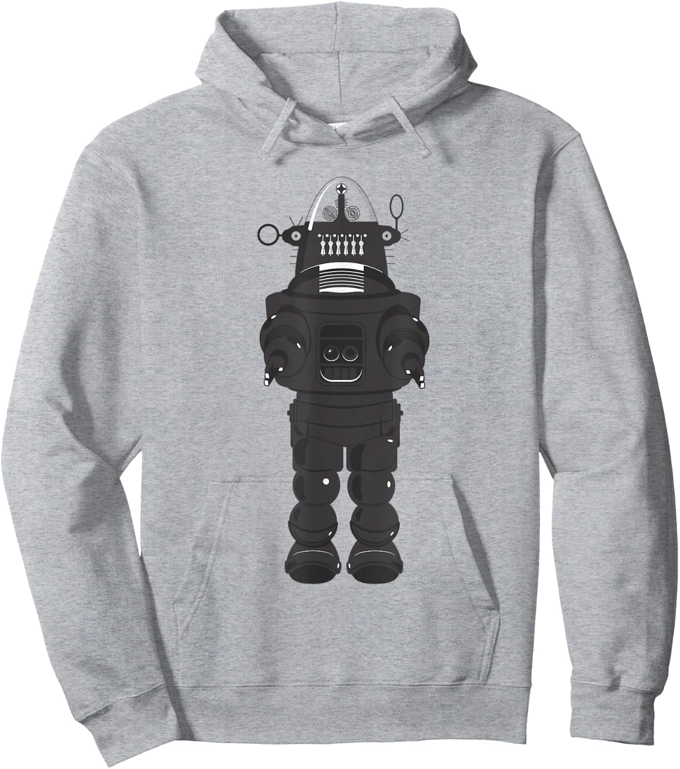 Robby The Robot Retro Vintage Hoodie - Hoodie | Ash