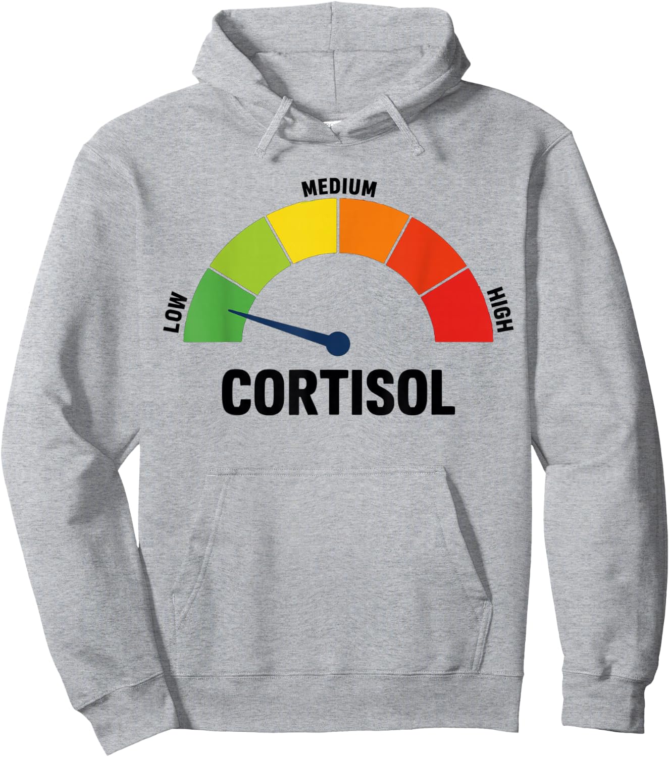 Niedriger Cortisolspiegel Meme Hoodie - Hoodie | Ash